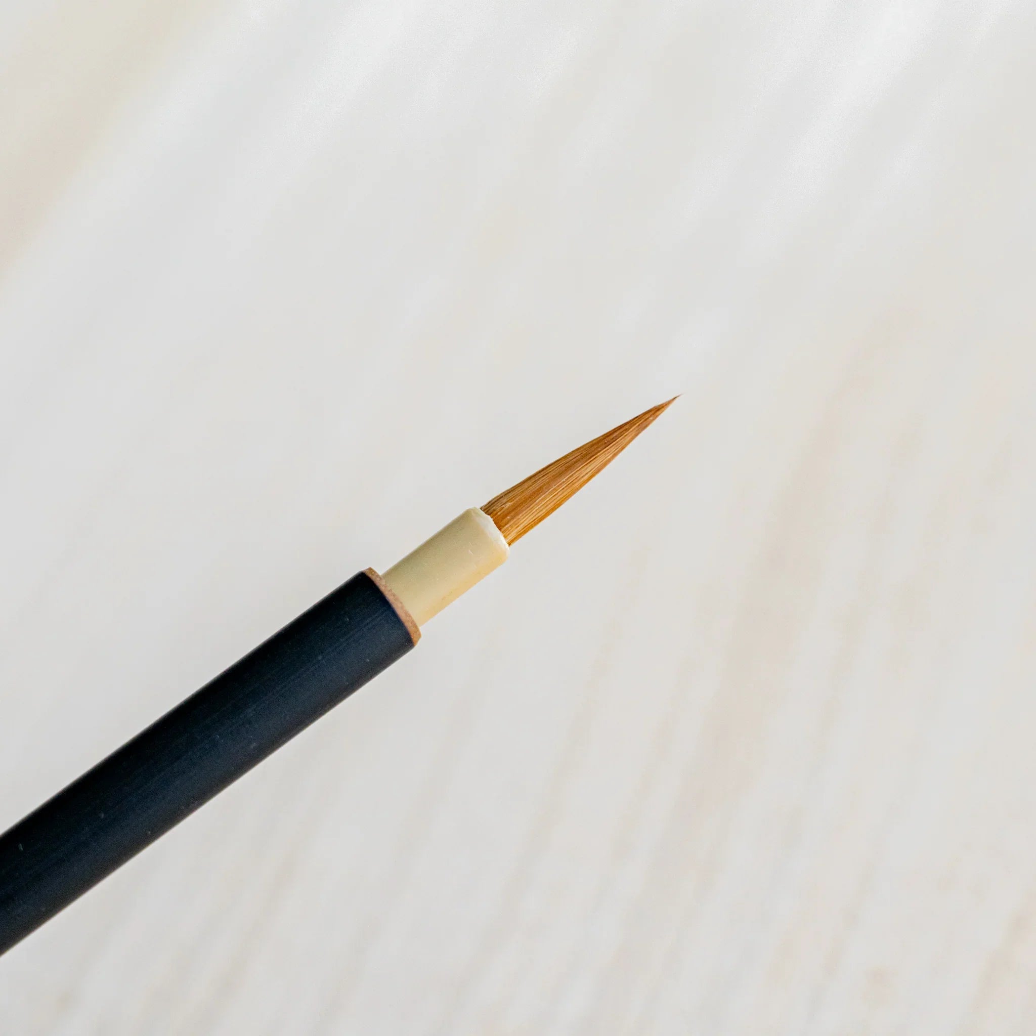 Akashiya Menso brush size comparison: Small, Medium and Large from Nara brushmaker Akashiya (founded 1716)