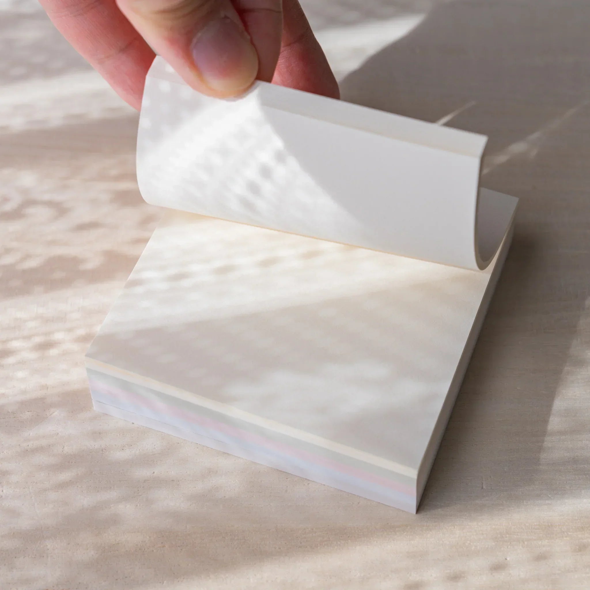 Complete Arabelle memo pad set showing all five pastel colored blocks organized together for writing purposes