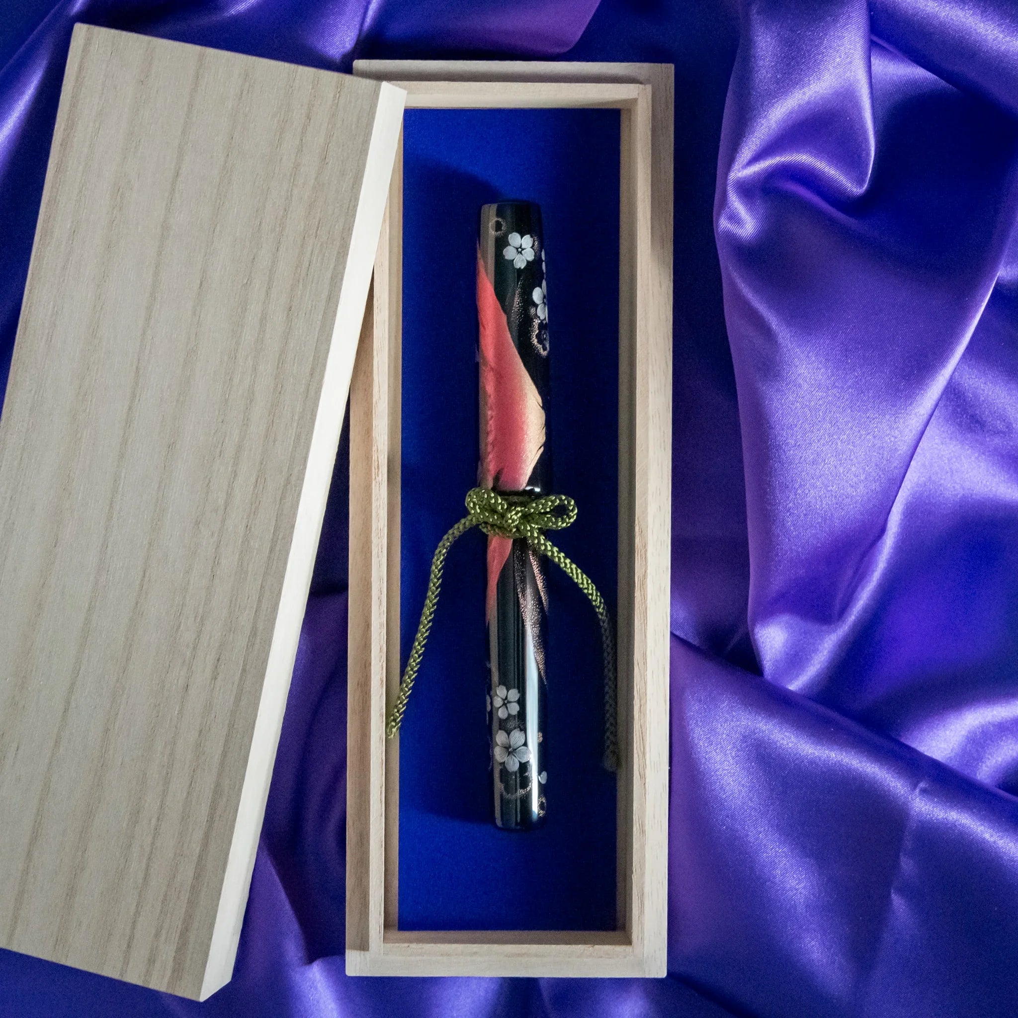 Chinkin Sakura and Fuji Echizen Lacquered Fountain Pen