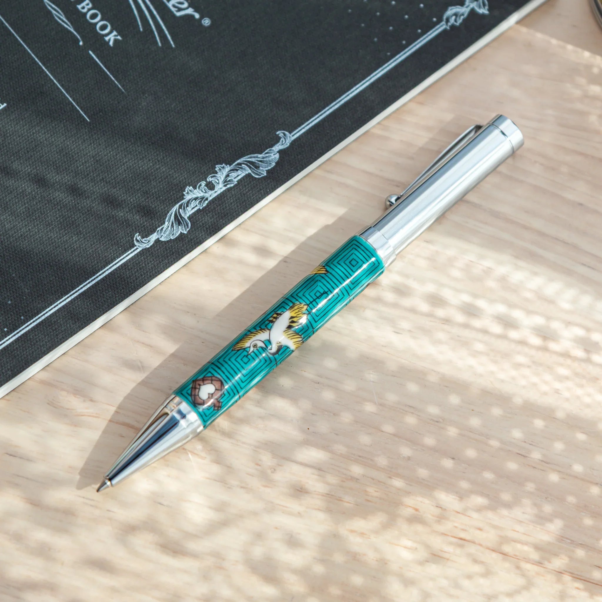 Cranes Kutani Ceramic Ballpoint Pen