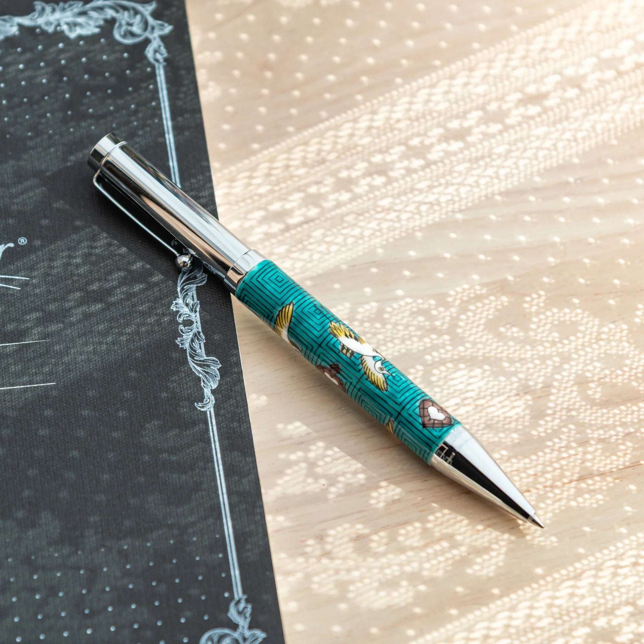 Cranes Kutani Ceramic Ballpoint Pen