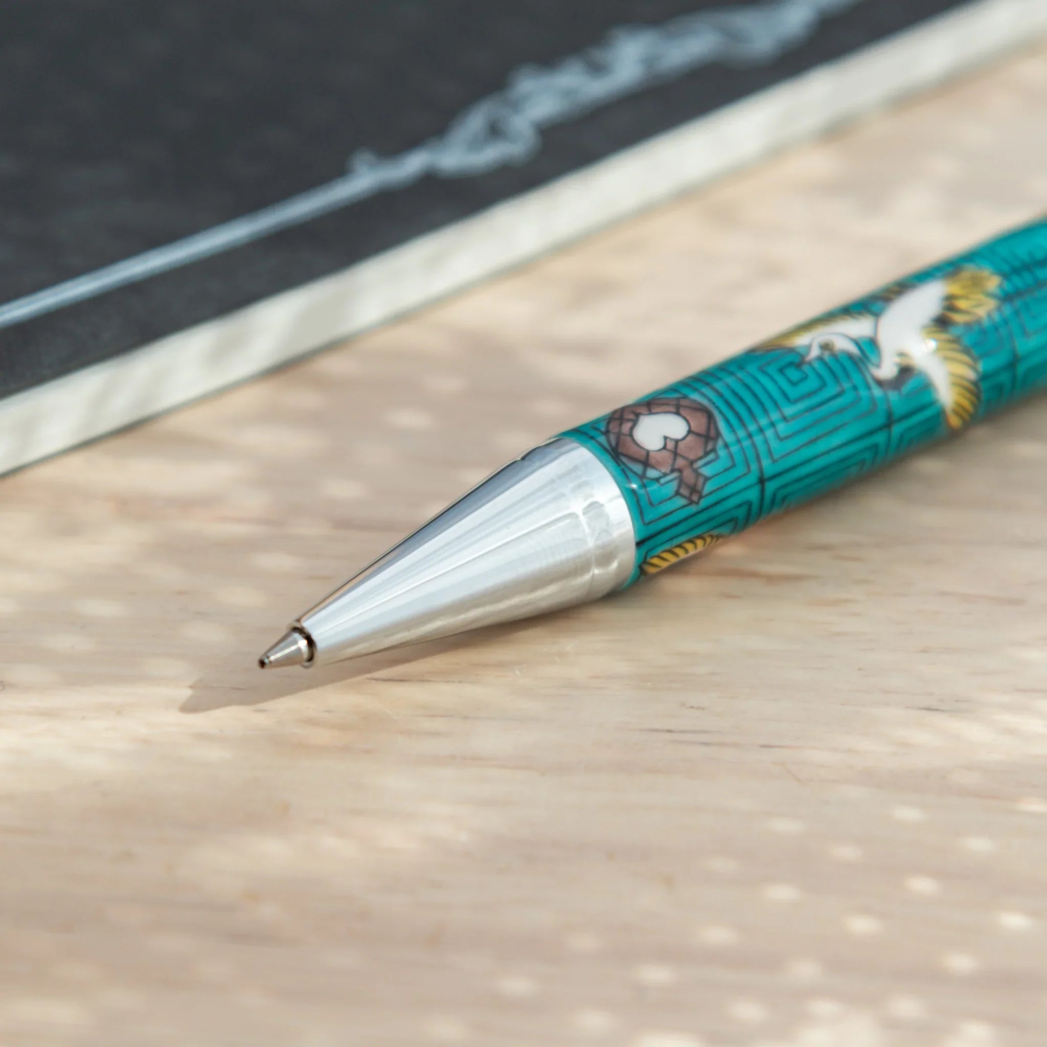 Cranes Kutani Ceramic Ballpoint Pen