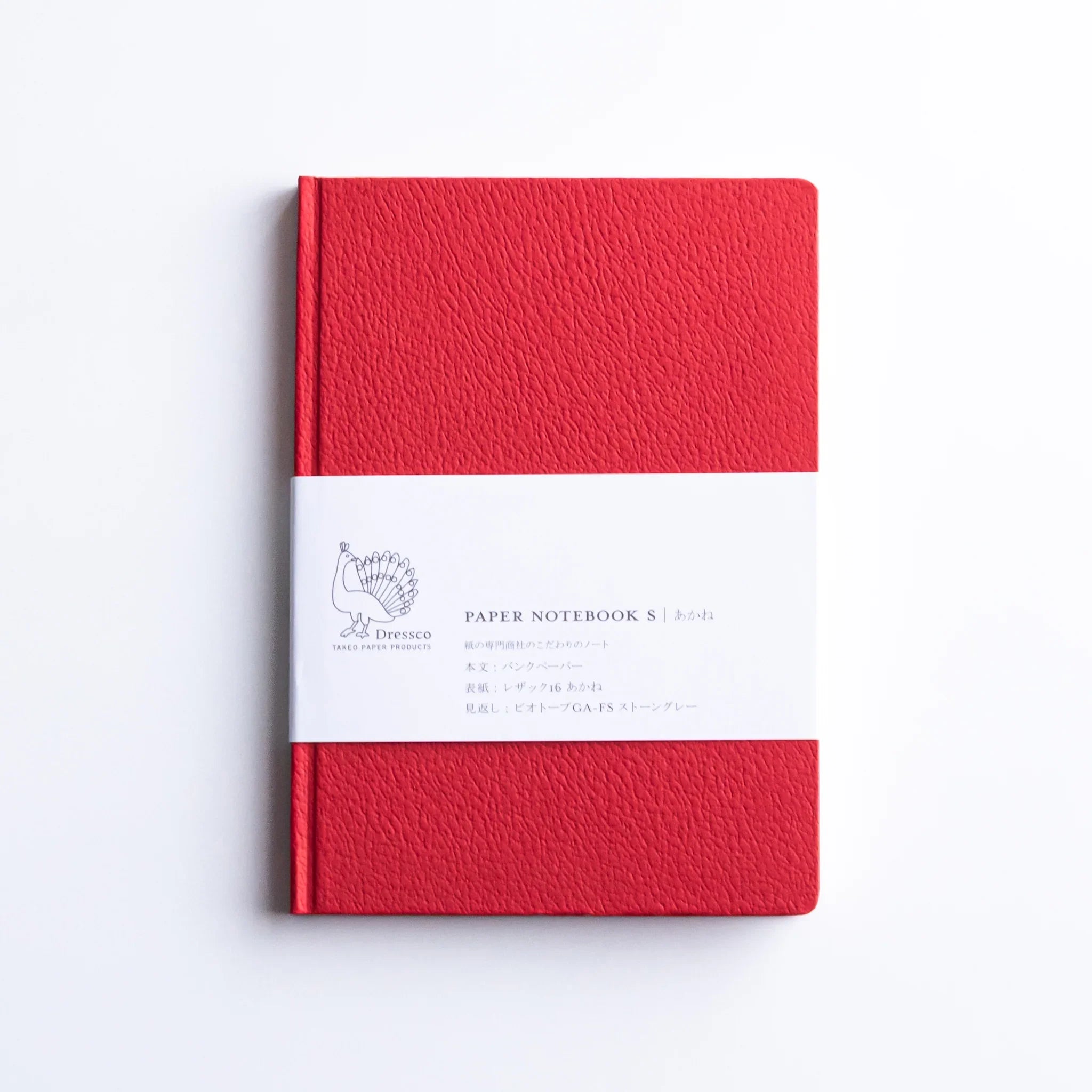 Top perspective of Dressco Bank Ledger Paper A6 notebook with full cover design and A6 proportions clearly shown