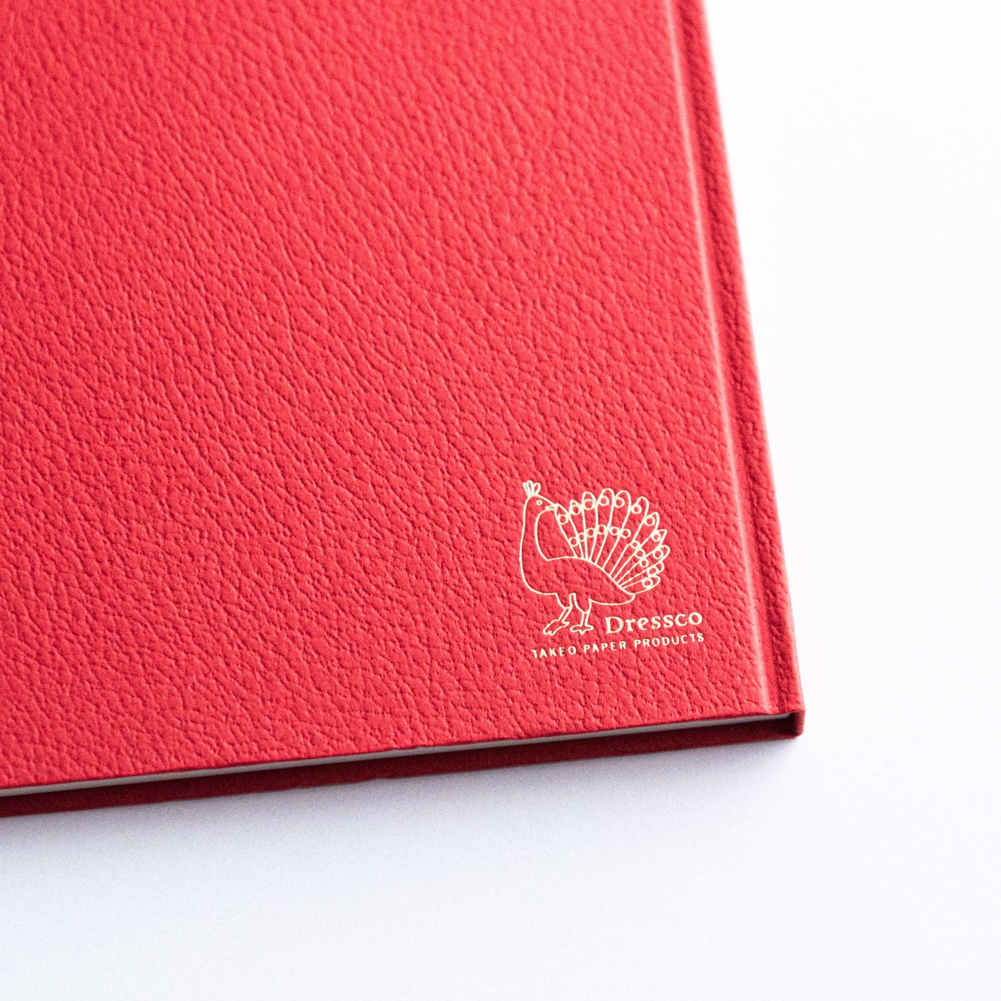 Dressco Bank Ledger Paper A6 notebook front face view showing the full cover dimensions and notebook format