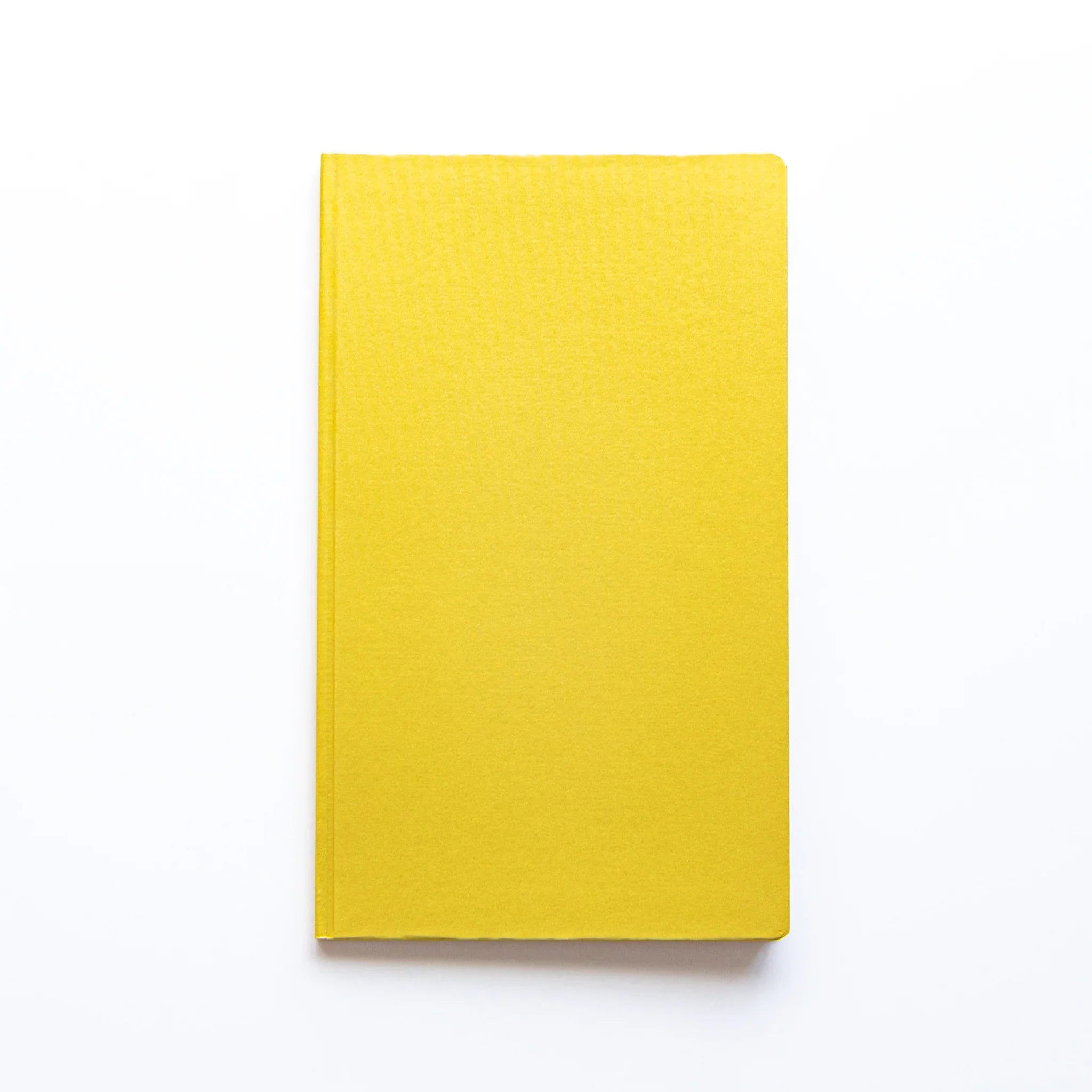 Dressco bank ledger paper A6 notebook, back cover view showing full exterior design, Japanese Dressco horizontal ledger