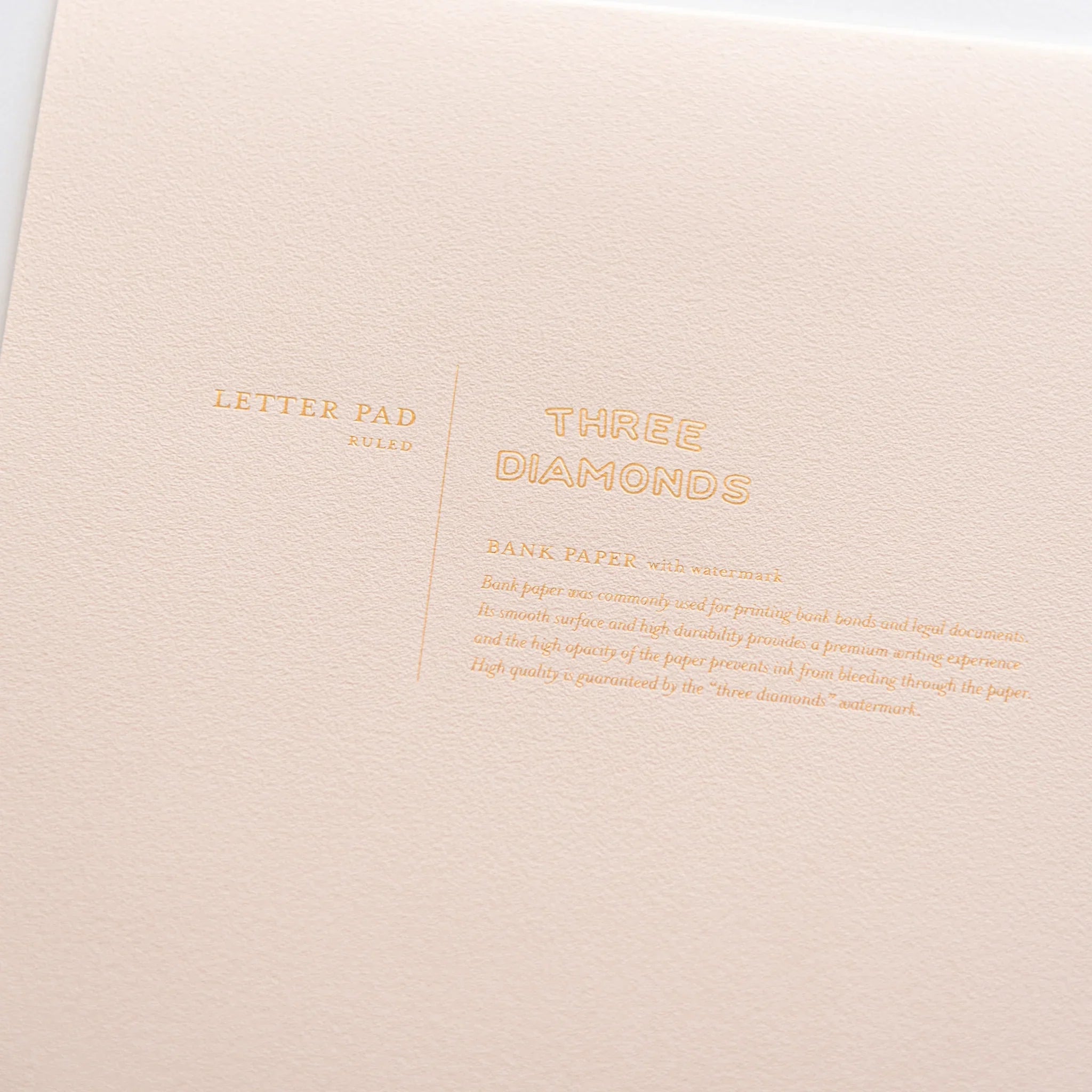 Dressco bank ledger paper A6 notebook, back cover view showing full exterior design, Japanese Dressco bank ledger notebook