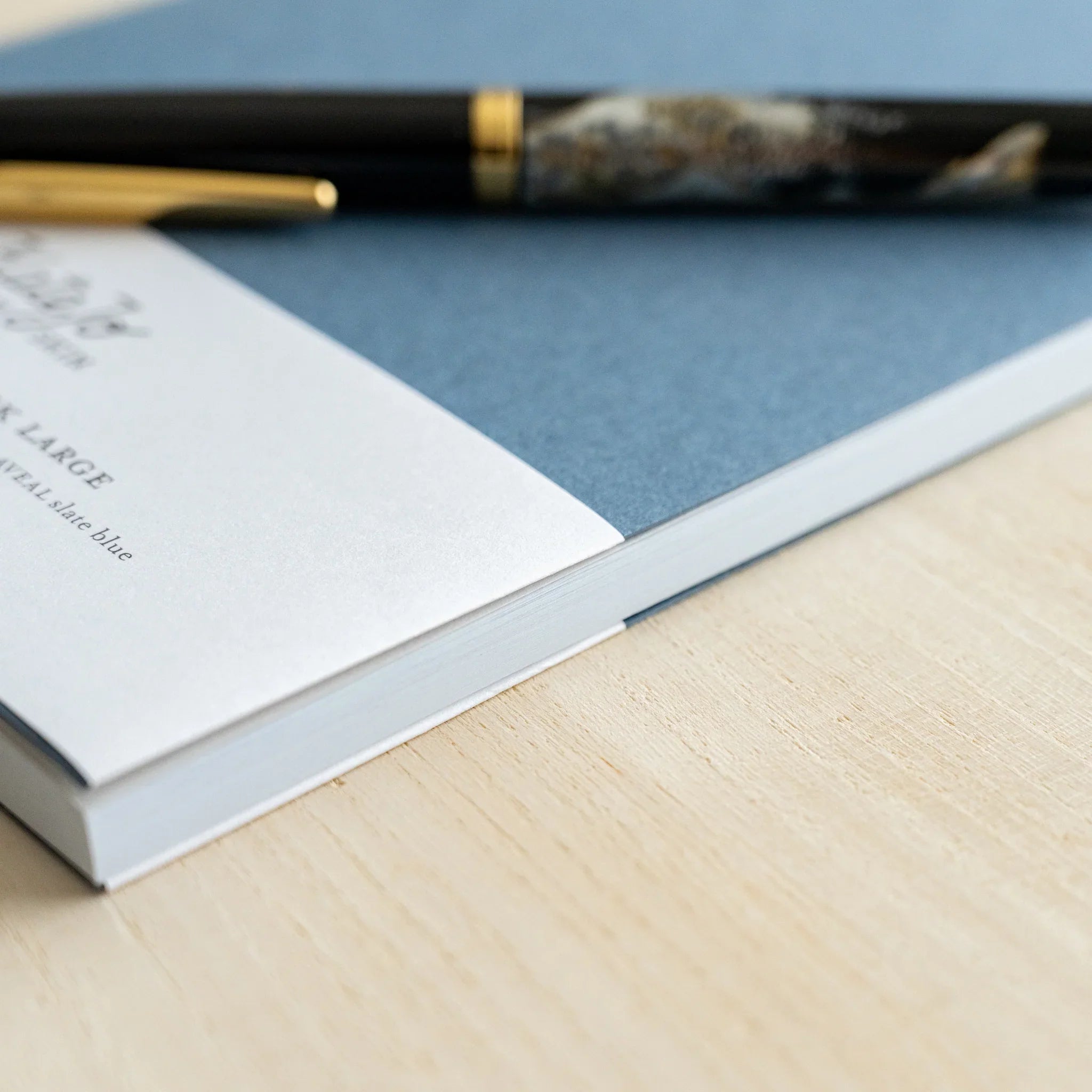 Back cover of indigo variant showing design and binding quality and construction showing product quality and design details