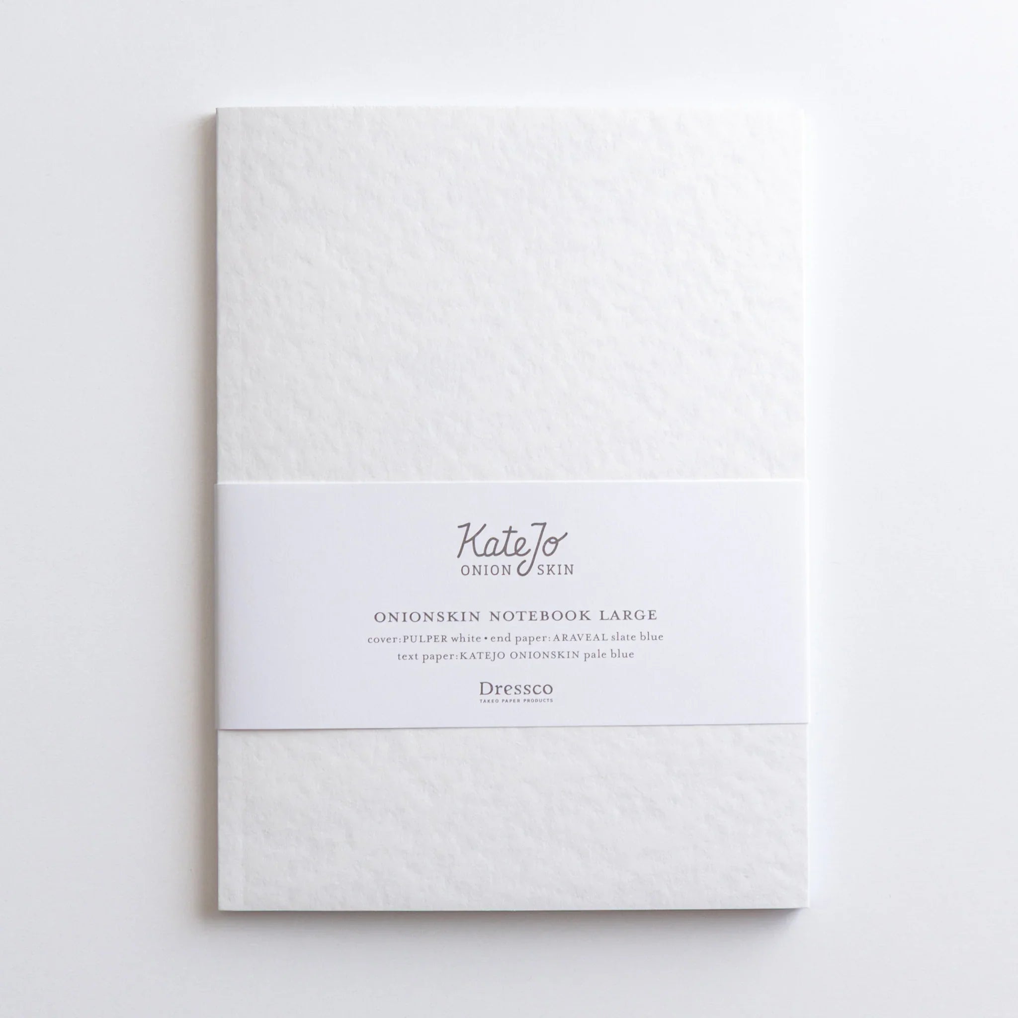 Dressco Blue Onion Skin Paper notebook B6 size with blue cover and coordinating design elements for writing and personal c