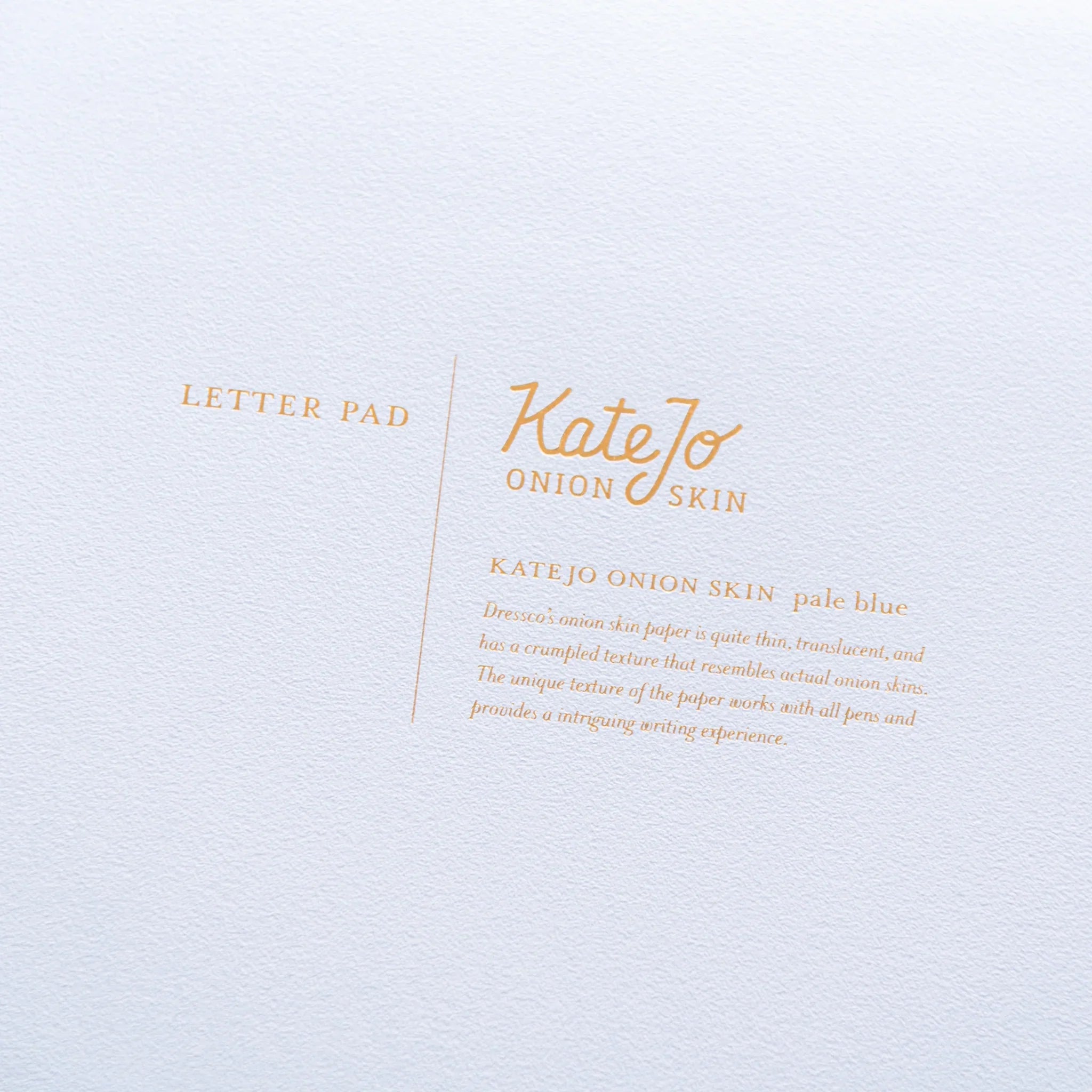 Back cover of Dressco pad showing design and binding construction quality for writing and personal correspondence use