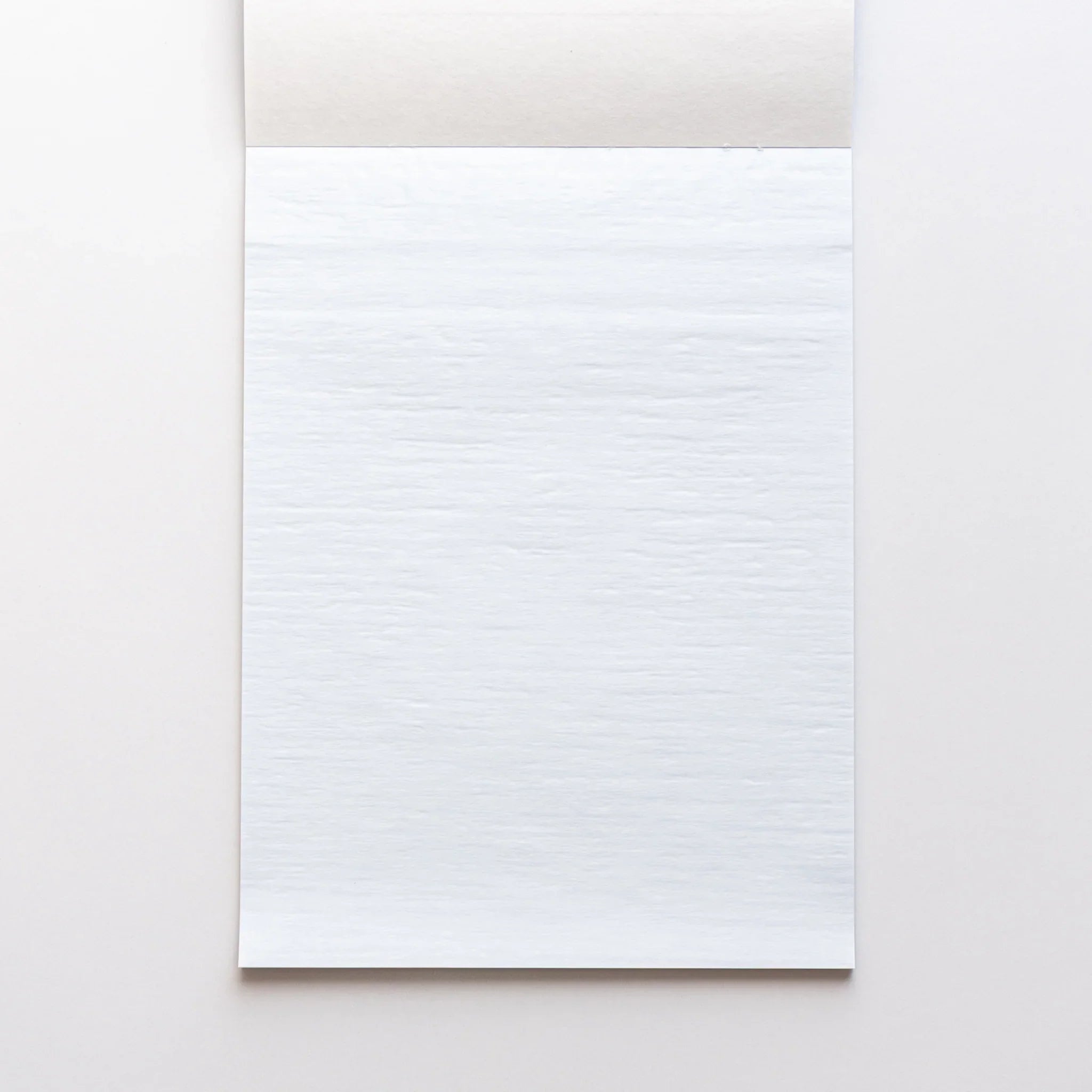 Close-up of Dressco Blue pad cover showing color and delicate onion skin paper texture for writing and personal correspond