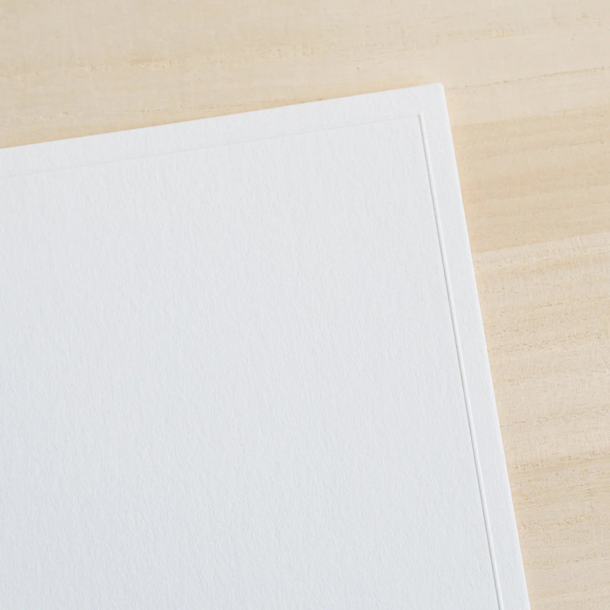 Close-up of Dressco Conqueror card showing laid paper weave pattern and quality for writing and personal correspondence use