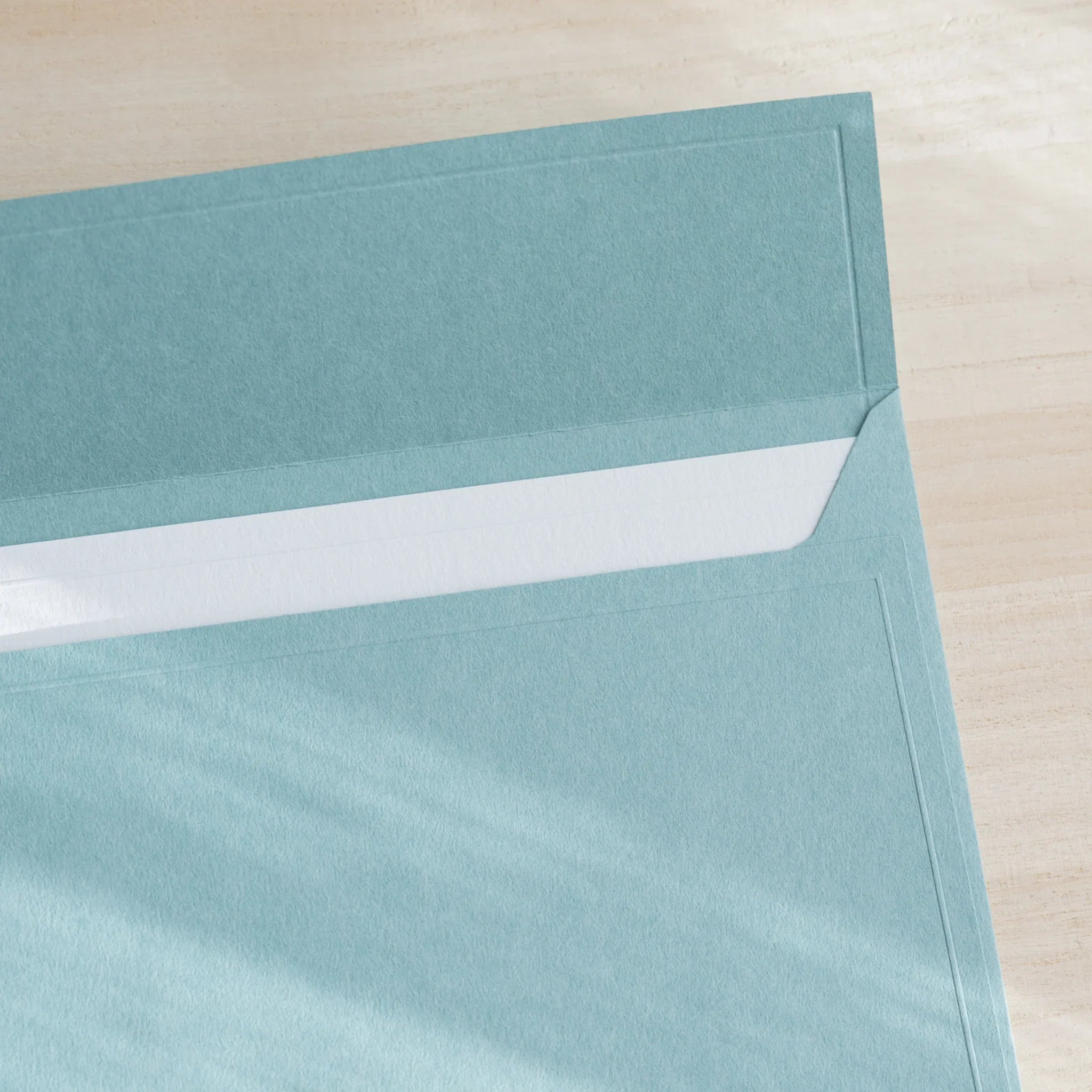 Dressco ivory large embossed envelope image twelve, back view showing flap closure, with embossed pattern, set of three