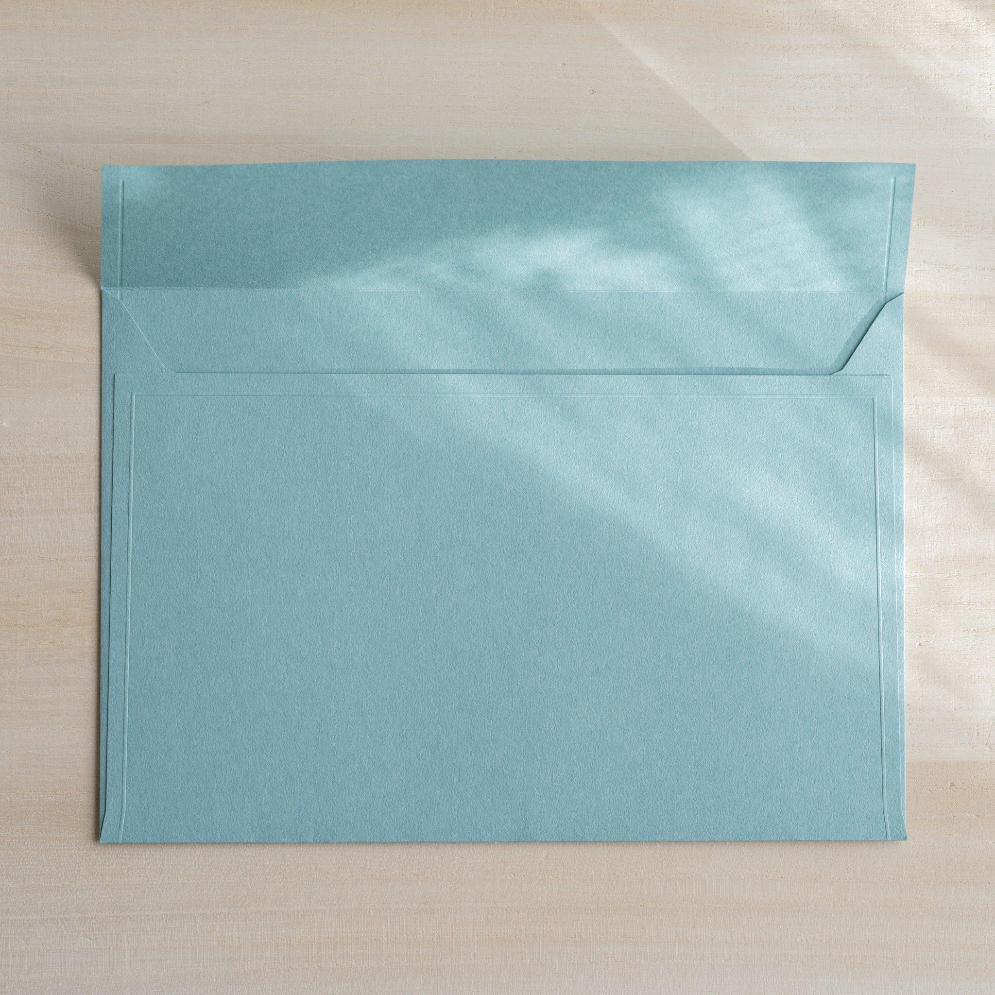 Dressco ivory large embossed envelope image seven, envelope edge detail, with embossed texture, set of three quality