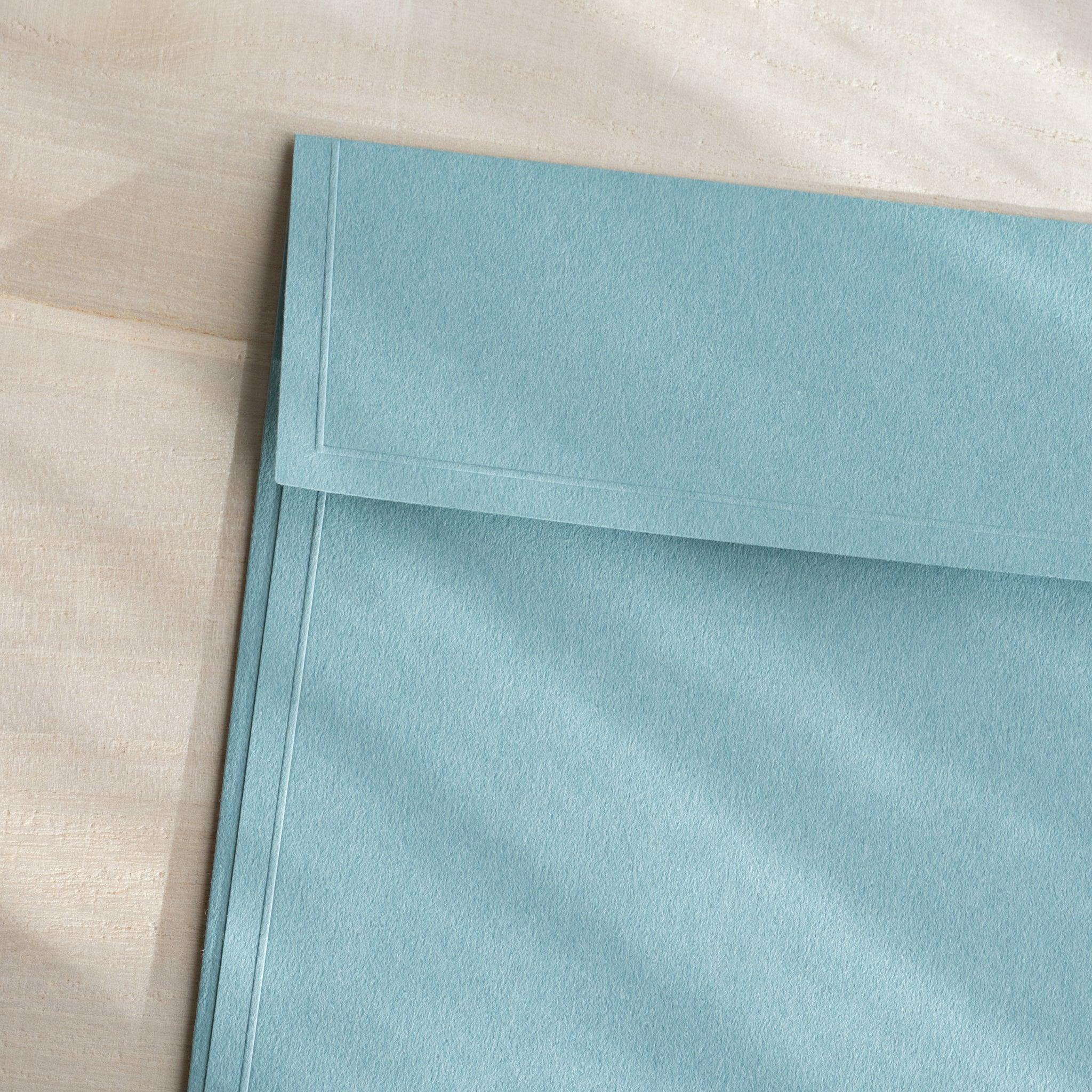 Dressco ivory large embossed envelope image eight, corner detail view, with embossing design, set of three quality