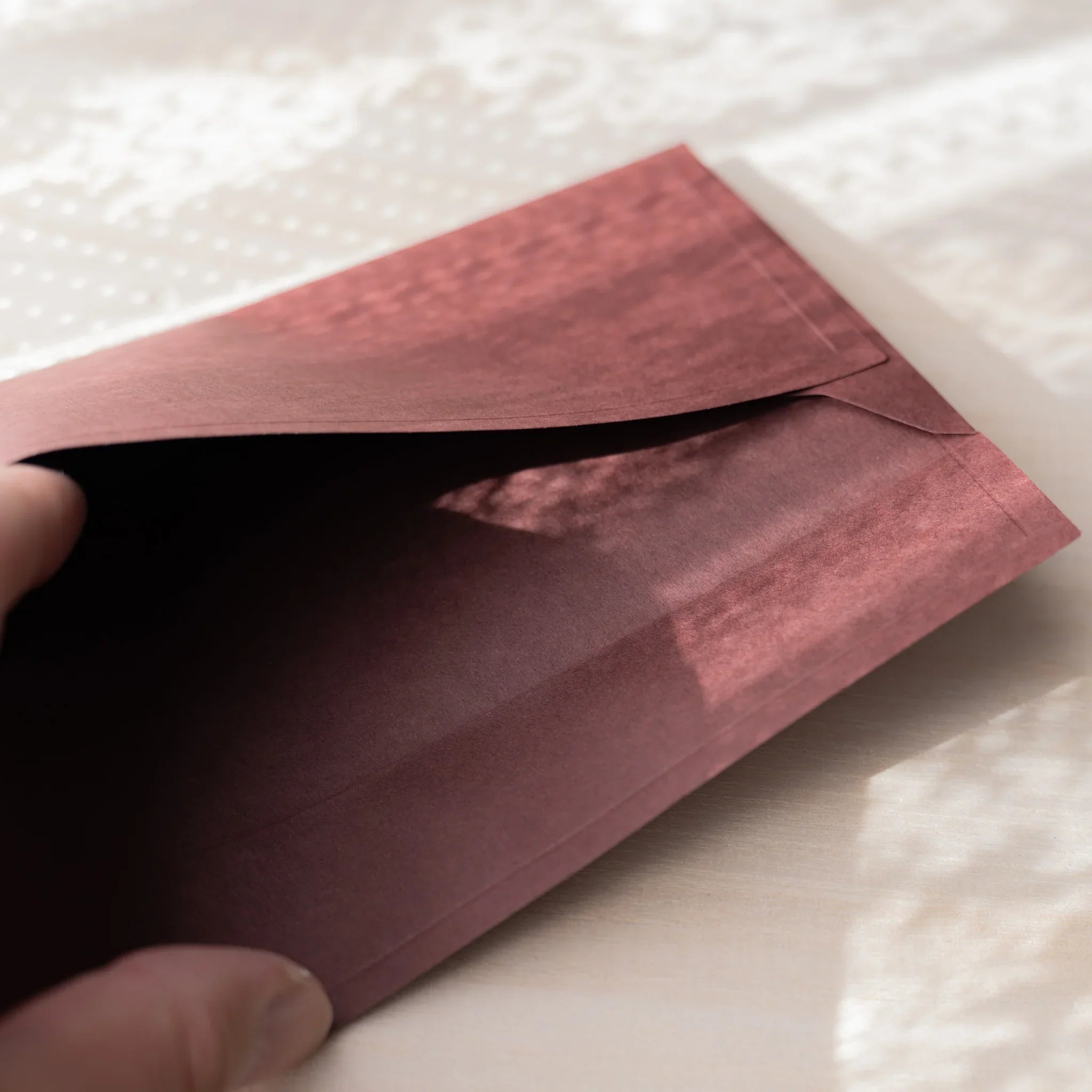 Dressco ivory medium embossed envelope image fifty-seven, envelope edge detail, with embossed texture, set of three