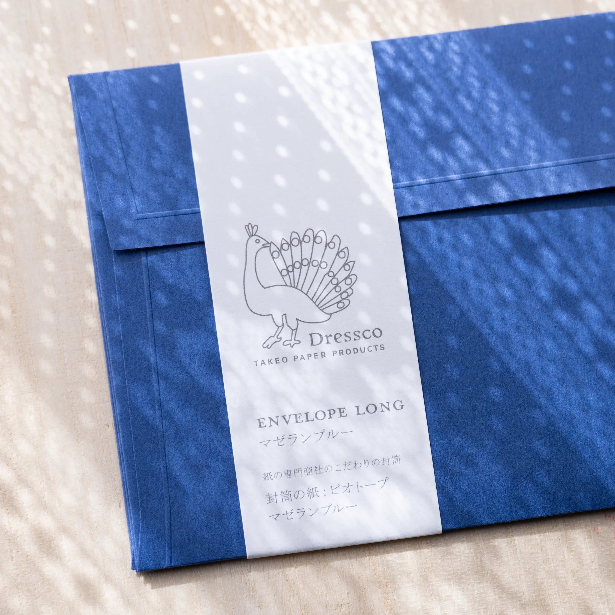 Dressco ivory medium embossed envelope image seventy-four, right angled side view, with embossing detail, set of three