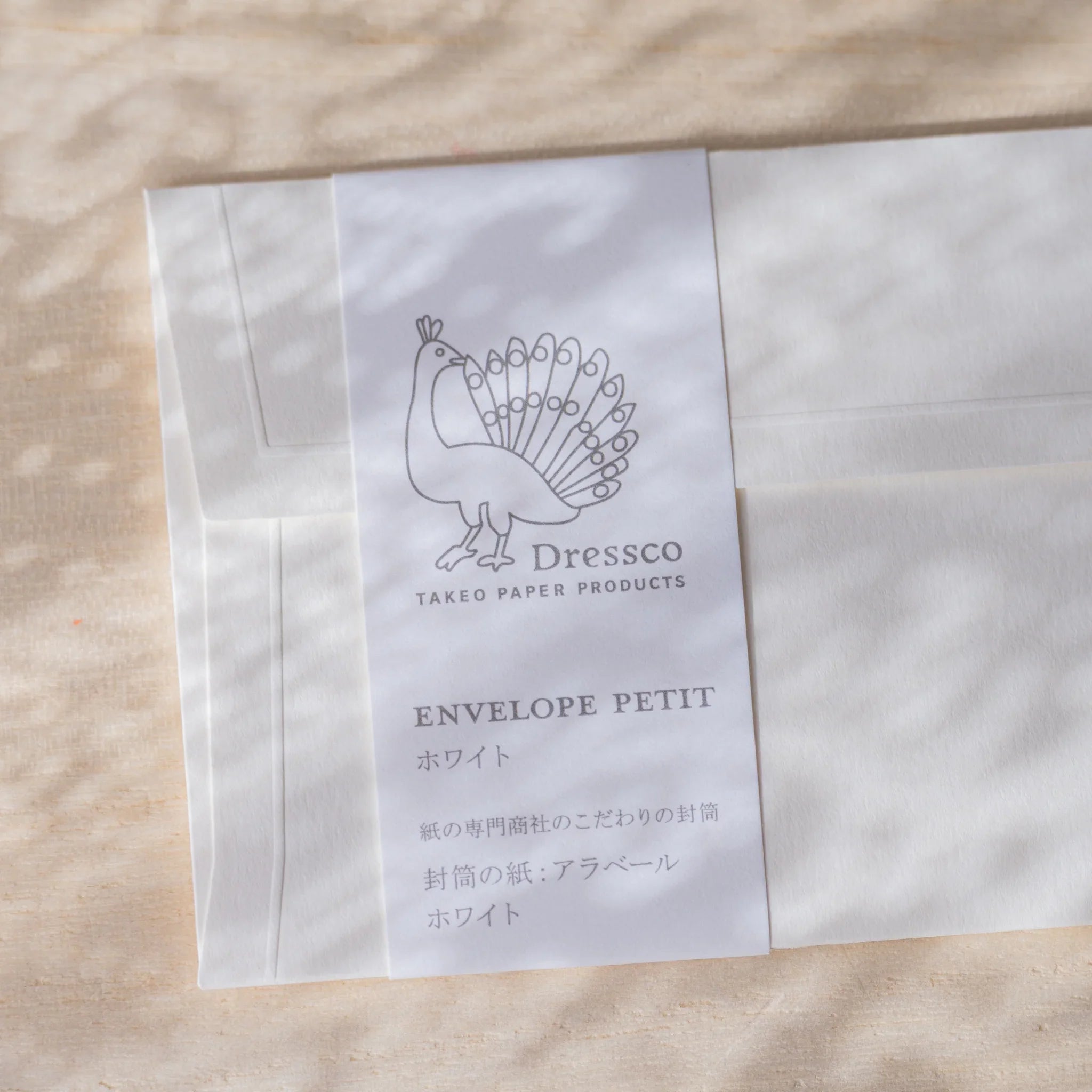 Dressco embossed small envelope in teal, angled display embossed pattern