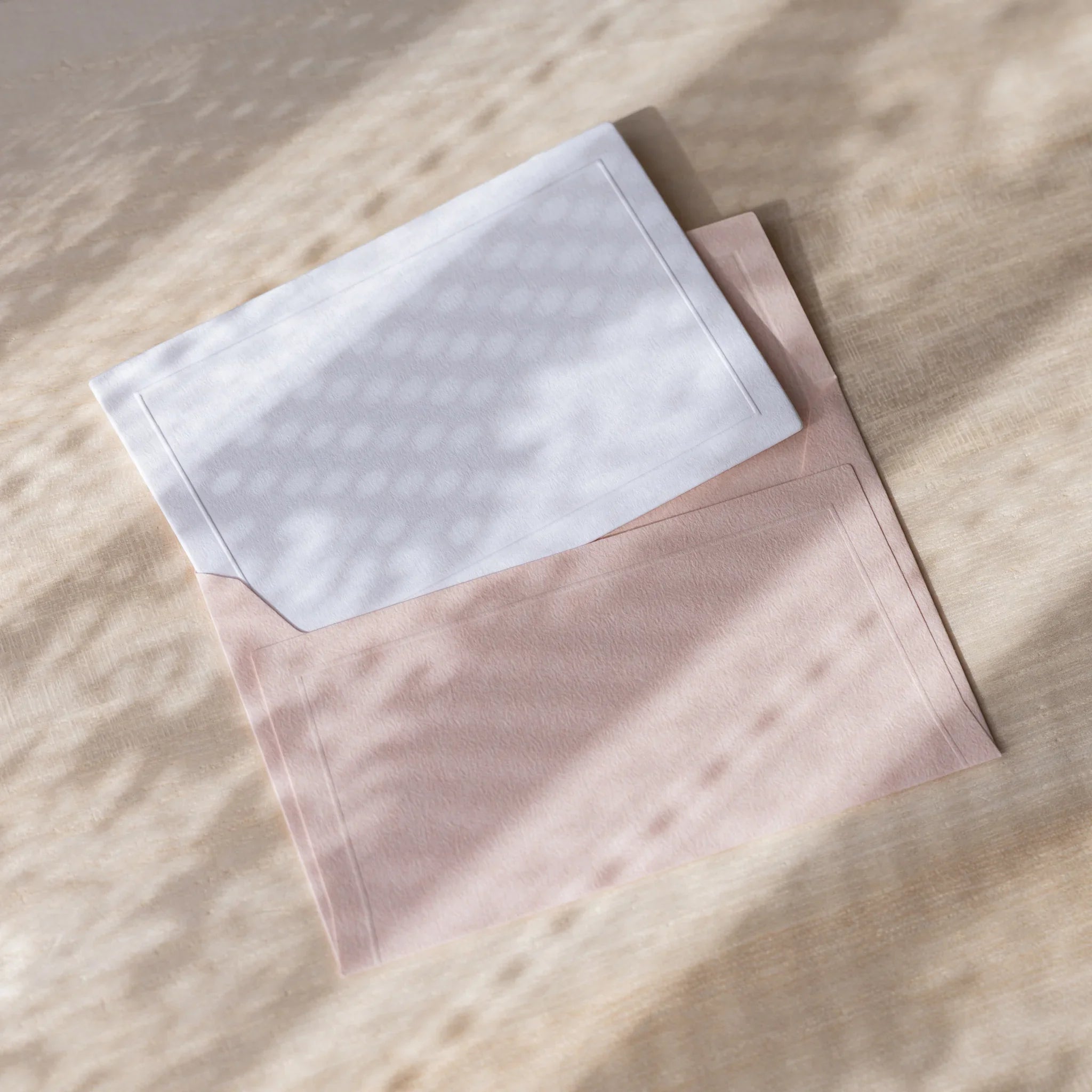 Dressco small embossed envelope set, multicolor shade, angled display new