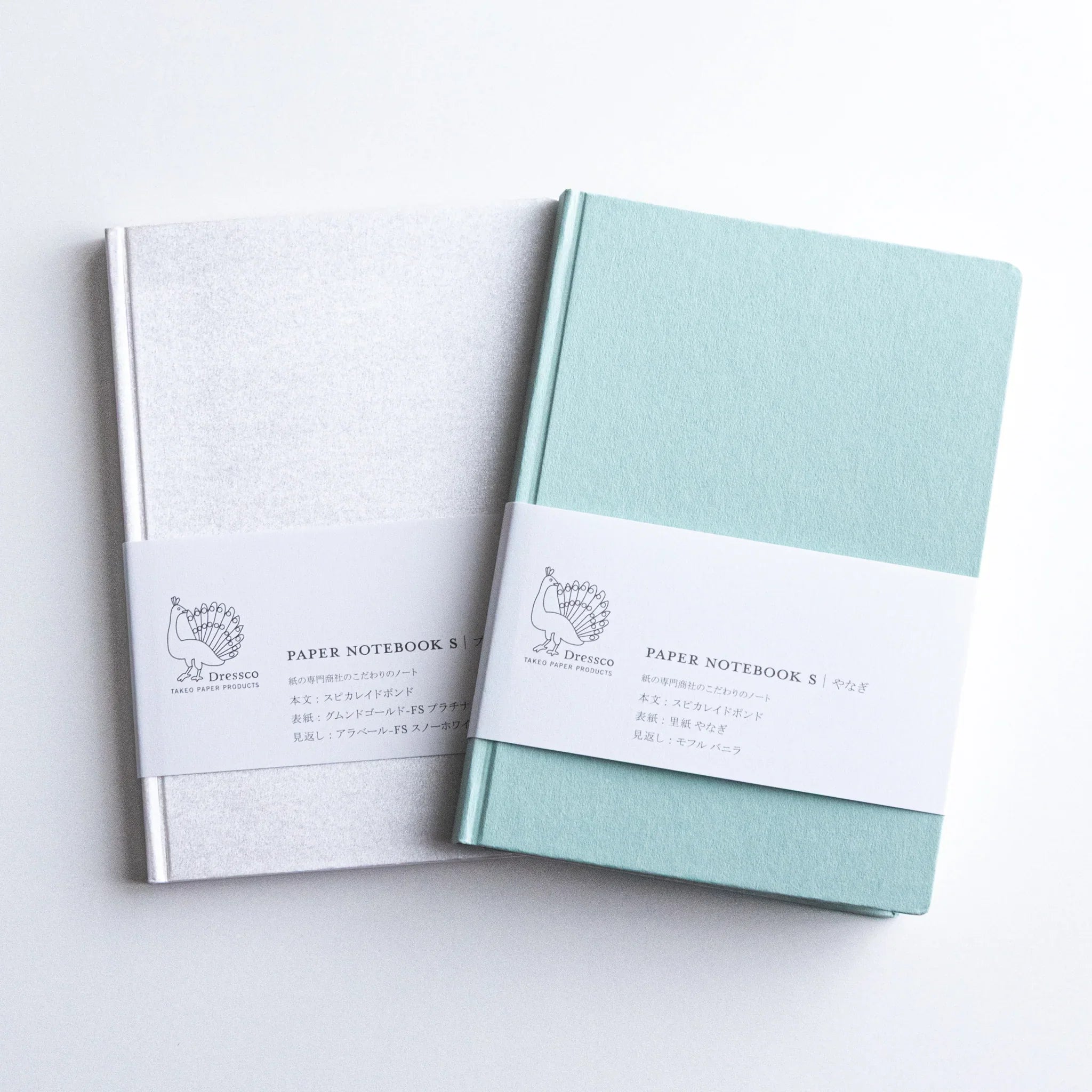 Dressco Spica Laid Bond Paper A6 notebook close-up showing the ribbed laid paper texture and Japanese paper quality