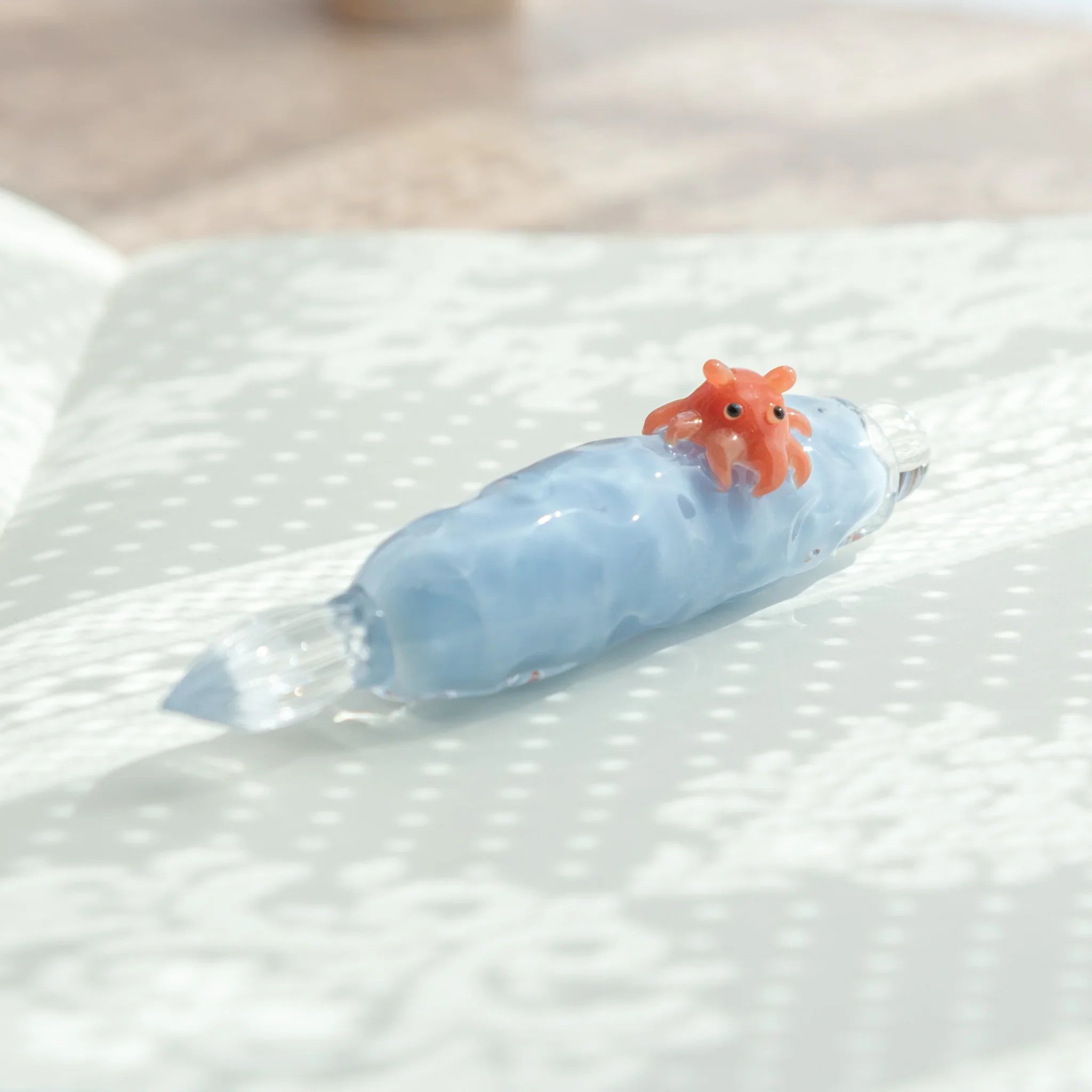 Adorable dumbo dip pen with detailed resin work for ocean-themed stationery collections