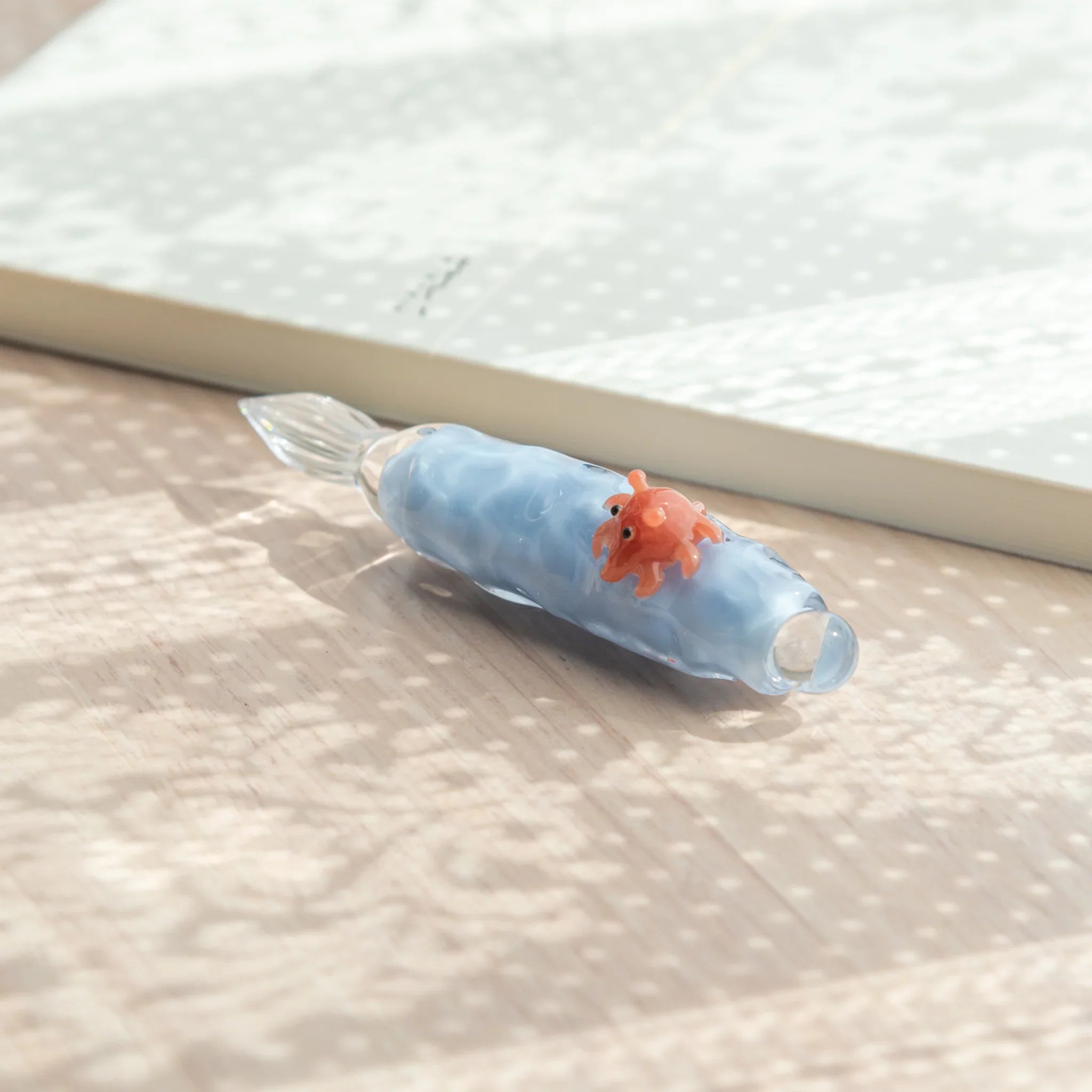 Artistic dumbo dip pen with detailed resin work for whimsical calligraphy and creative