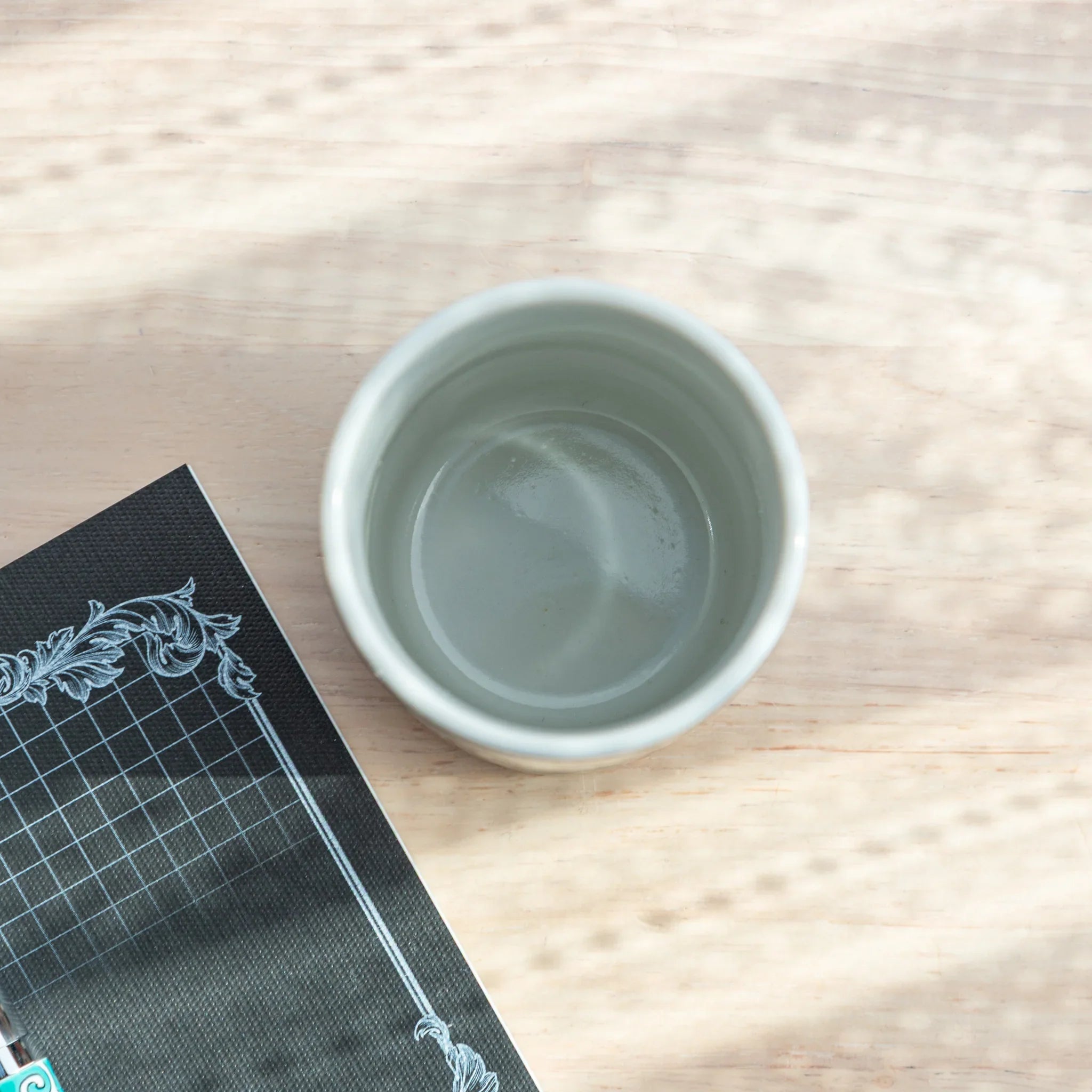 Luxury Kutani ceramic pen holder showcasing geometric tile pattern in vibrant traditional featuring traditional porcelain