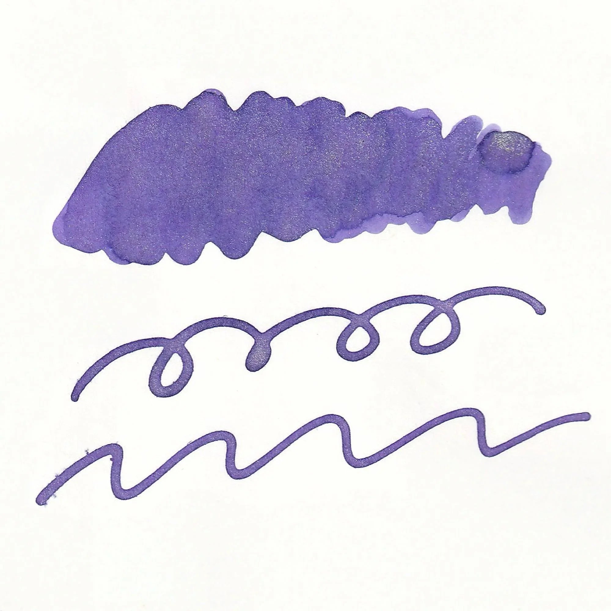 Guitar Sparkle Lavender Purple shimmer ink with metallic pearl effect traditional Japanese pigment with quality paper quality