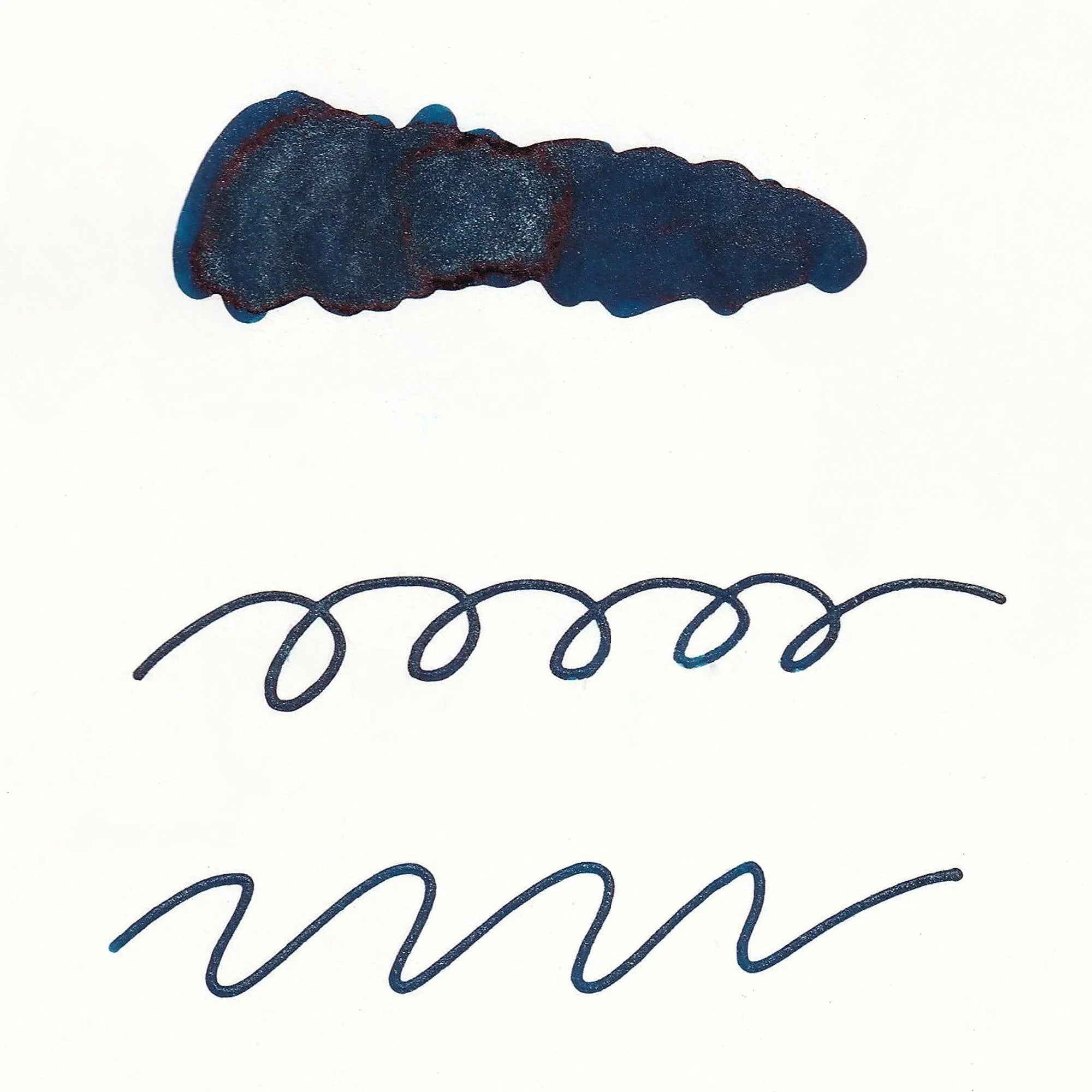 Guitar Sparkle Midnight Navy shimmer ink with metallic pearl effect traditional Japanese pigment for writing and note-taking