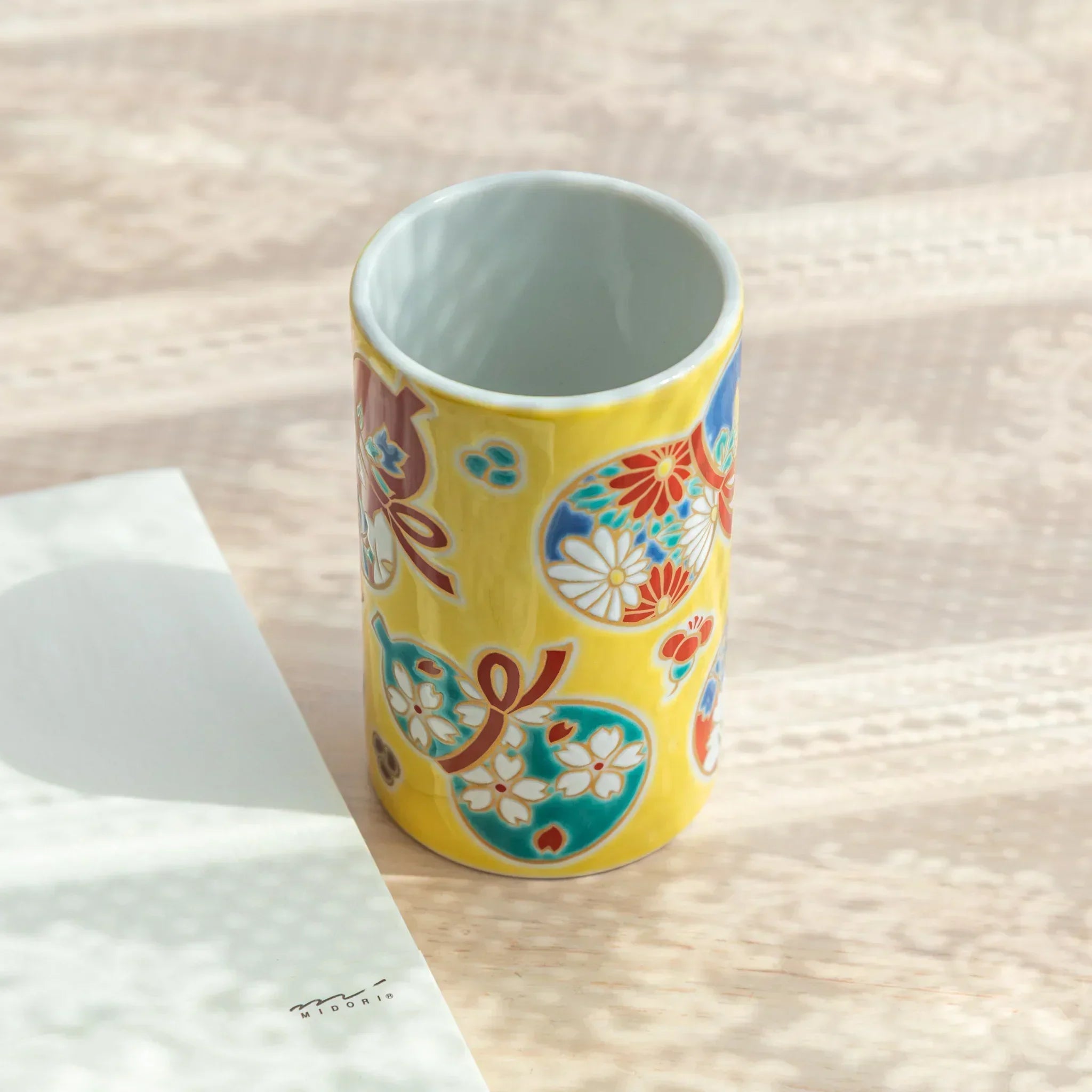 Gourd Kutani Ceramic Pen Holder