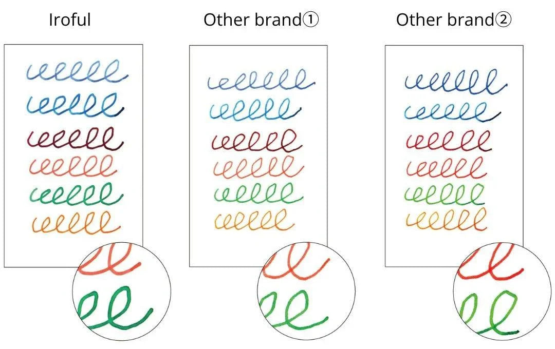 Iroful indigo-dyed A5 journal, angled product display with natural indigo dye color variations visible