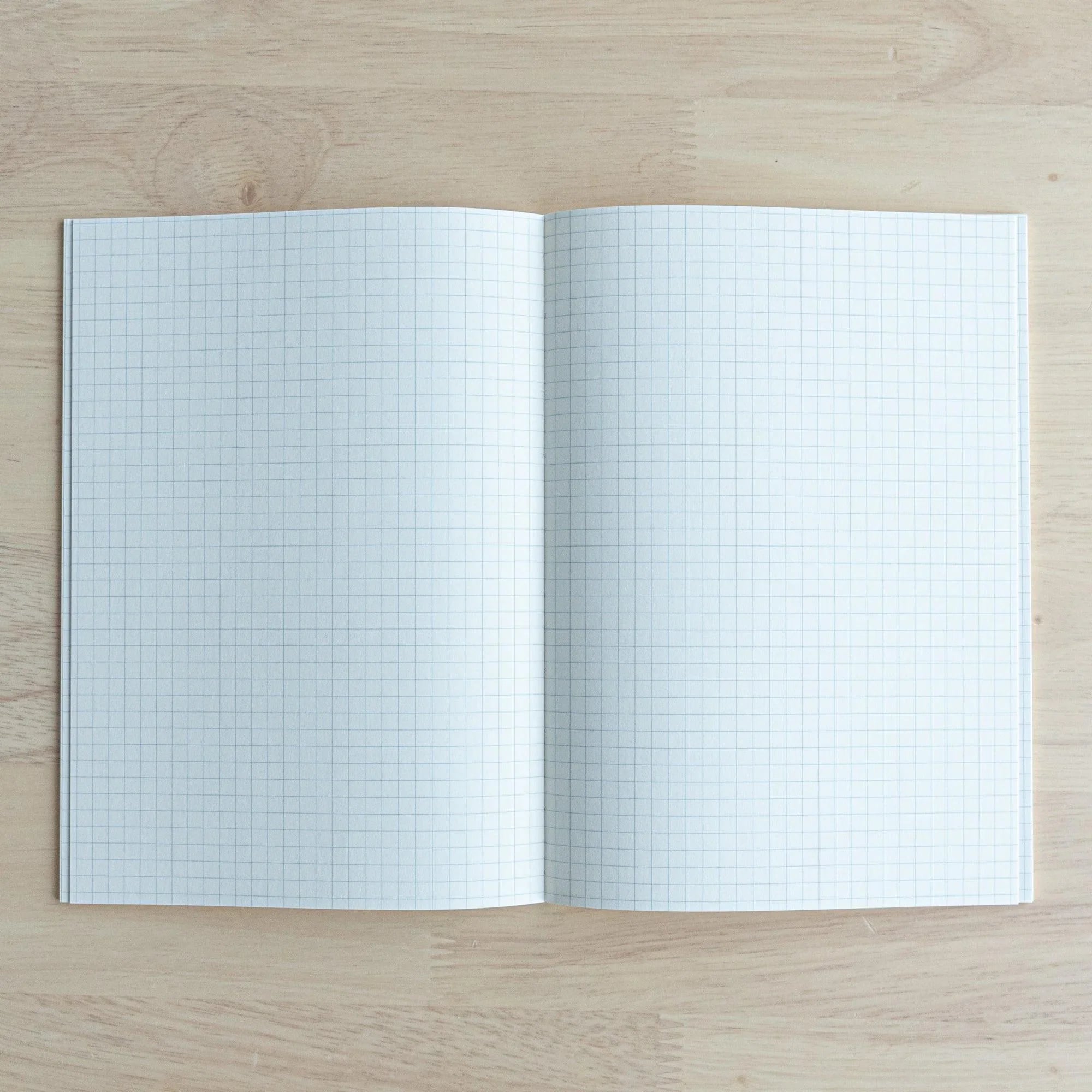 Japanese Iroful A5 notebook with indigo, flat lay of closed journal with indigo color gradient effect