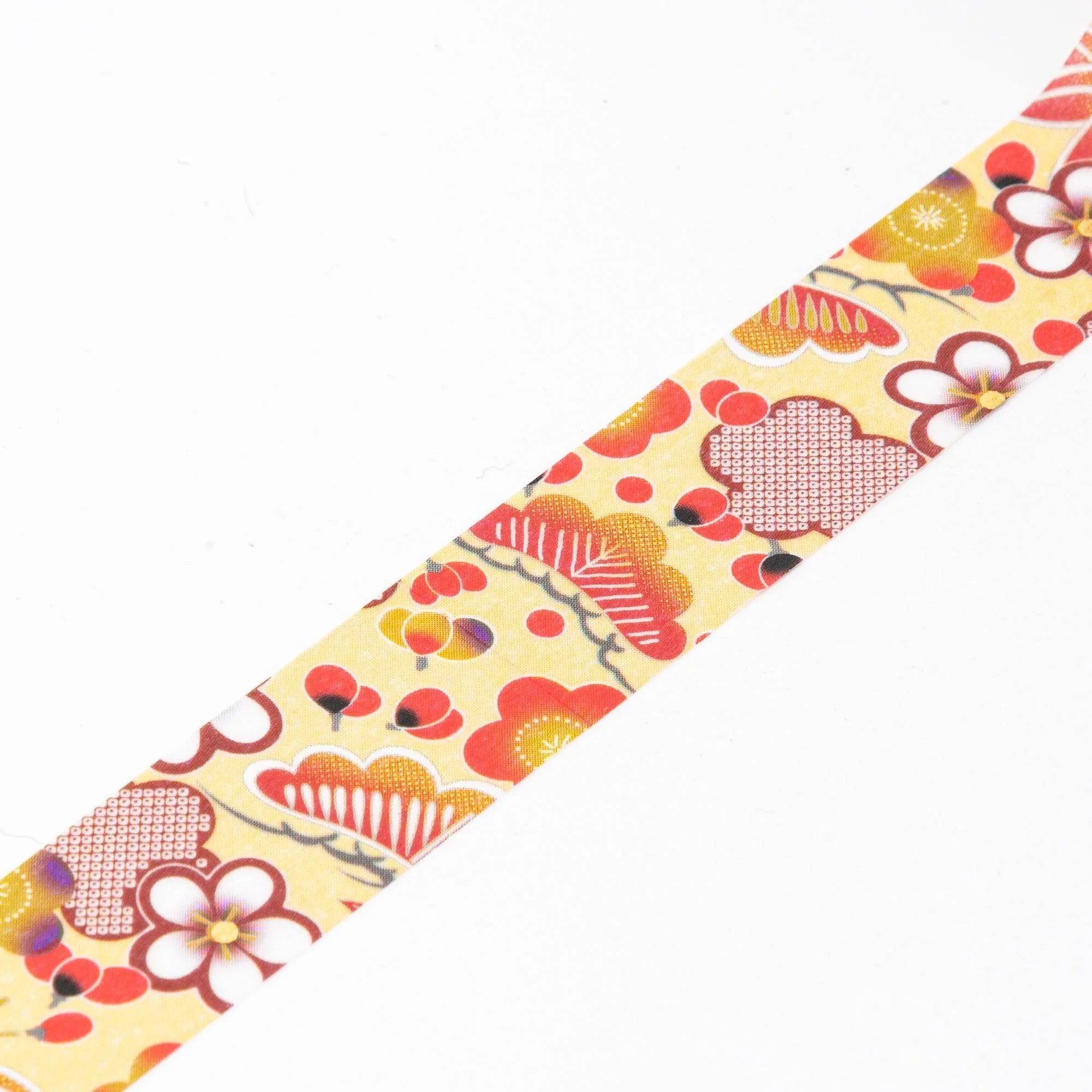 Kimono Beauty Series Pine, Bamboo, and Plum Japanese Iyo Washi Tape roll with traditional auspicious symbols