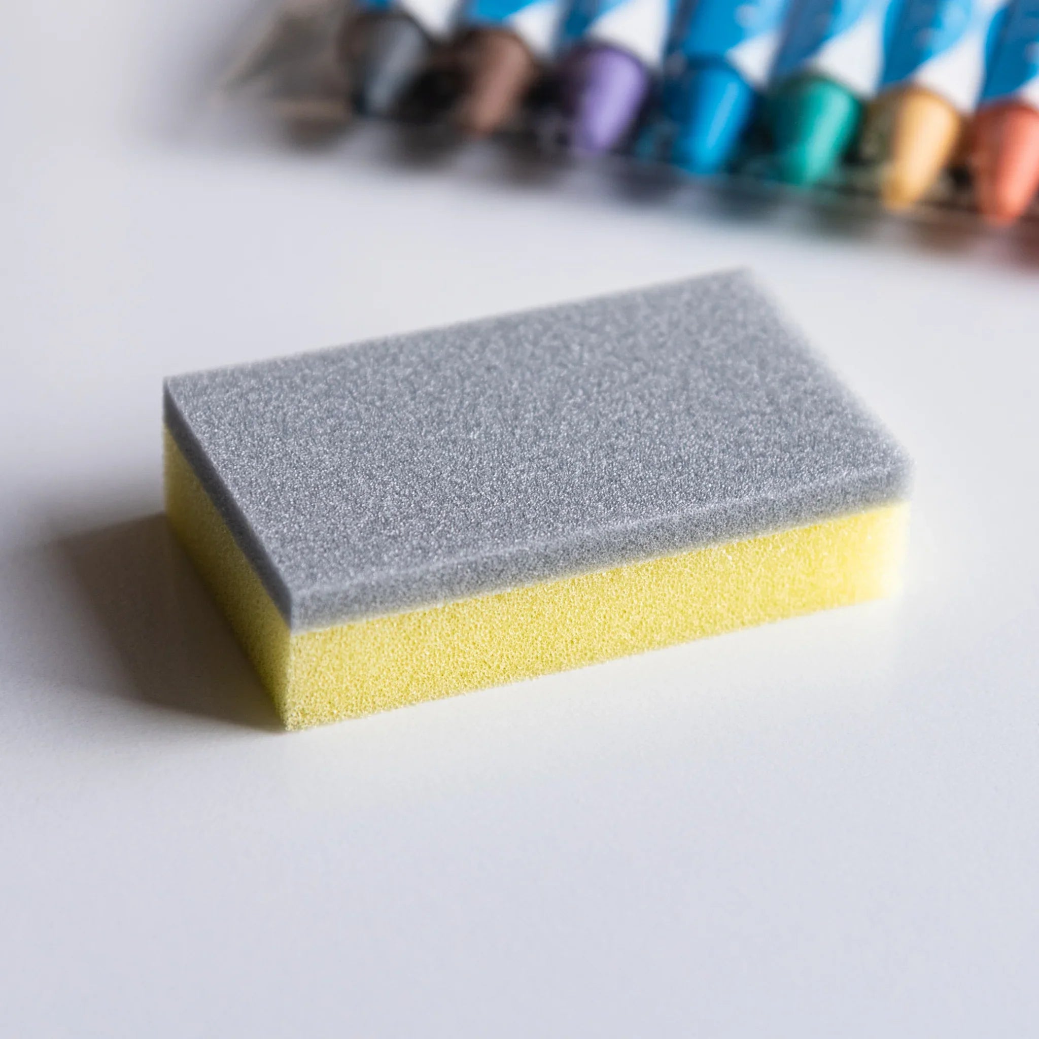 Watercolor crayon sticks positioned showing smooth body and tip design and features and features and features