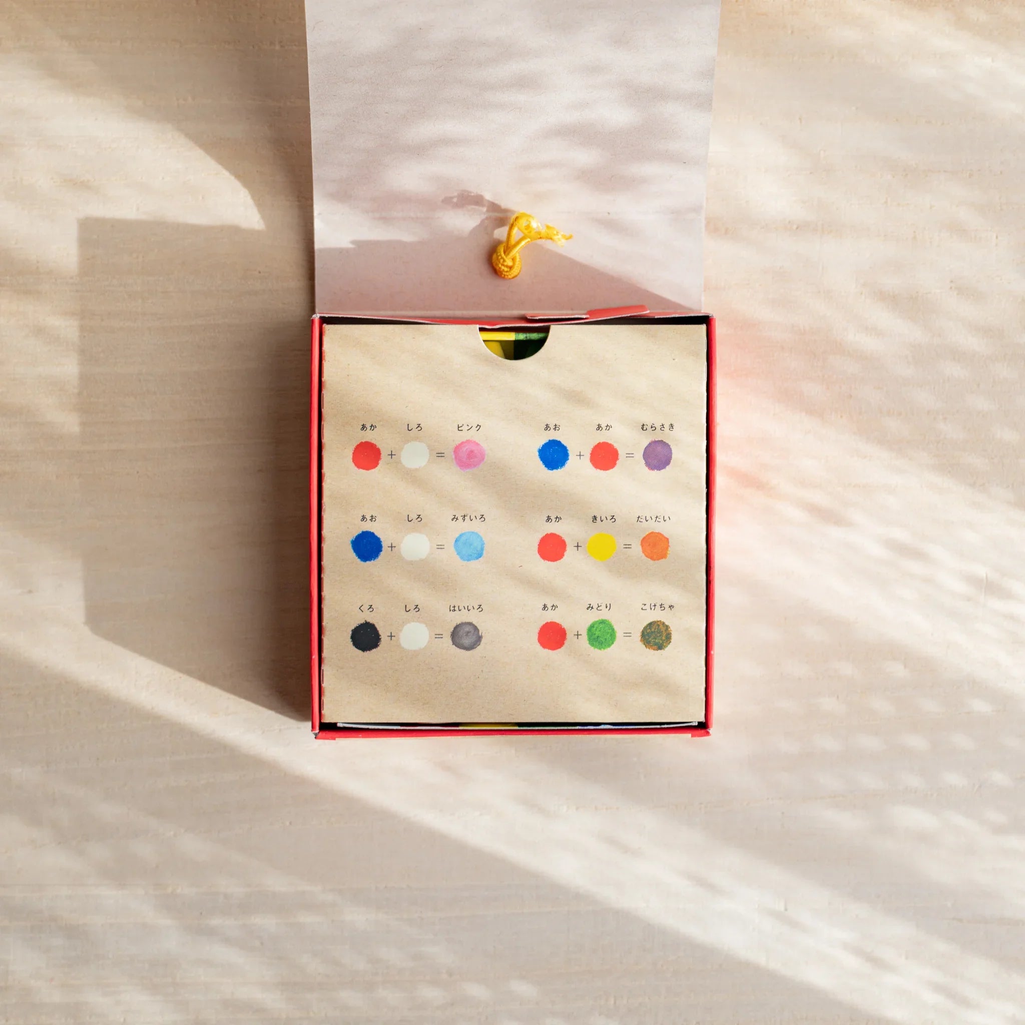 Kitpas Non-Toxic Rice Wax Watercolor Crayons 6-color set angled view showing compact portable crayon box