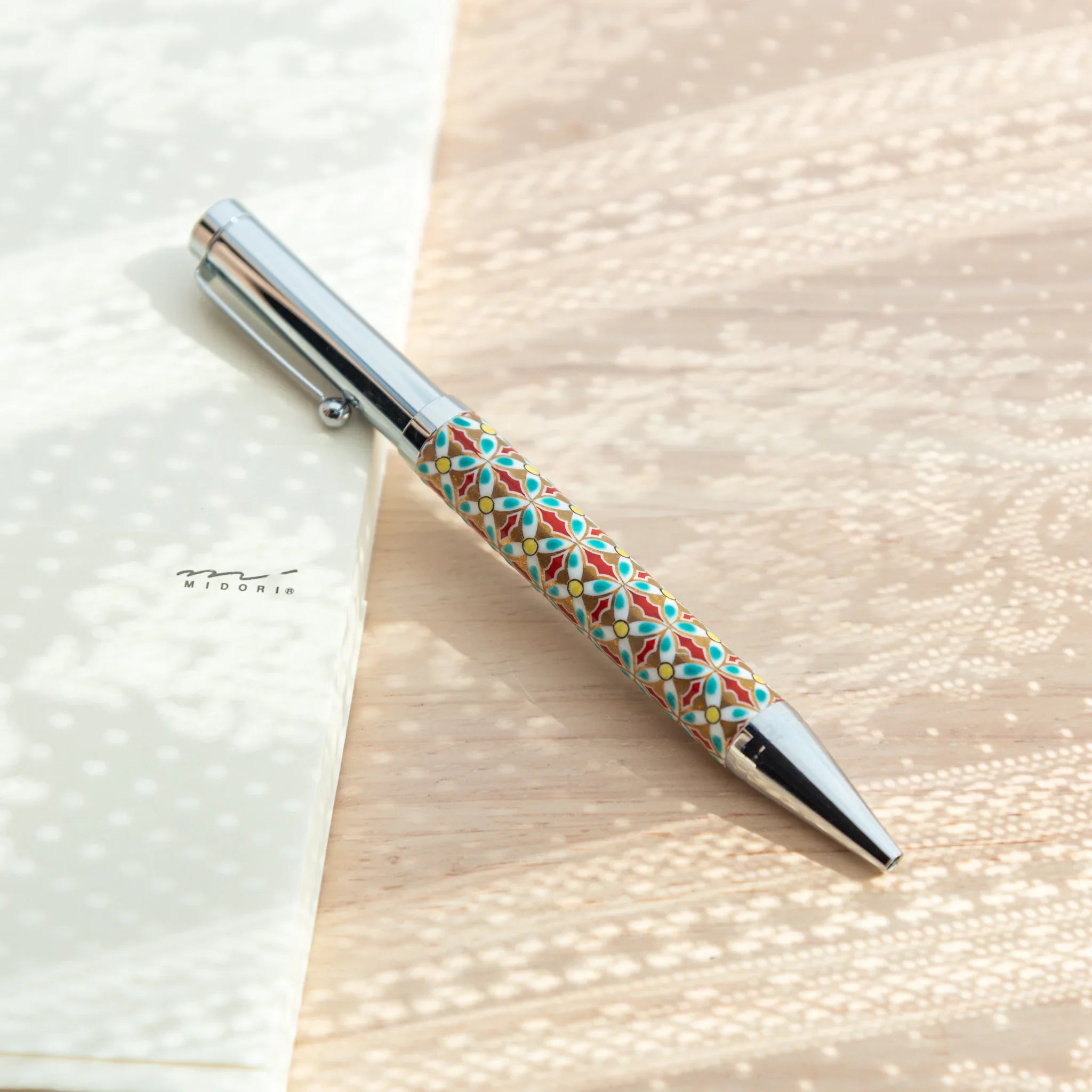 Komon Pattern Kutani Ceramic Ballpoint Pen