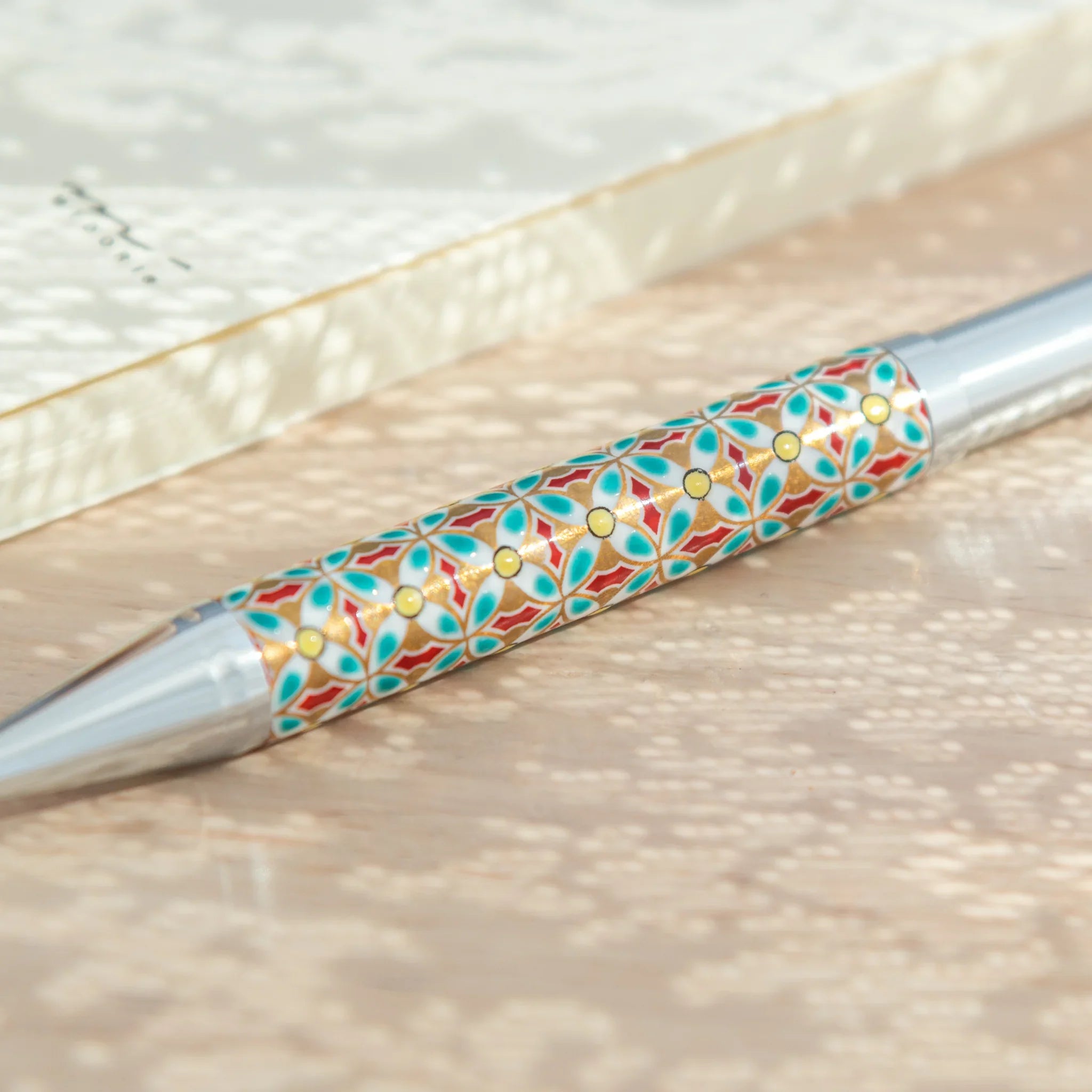 Komon Pattern Kutani Ceramic Ballpoint Pen