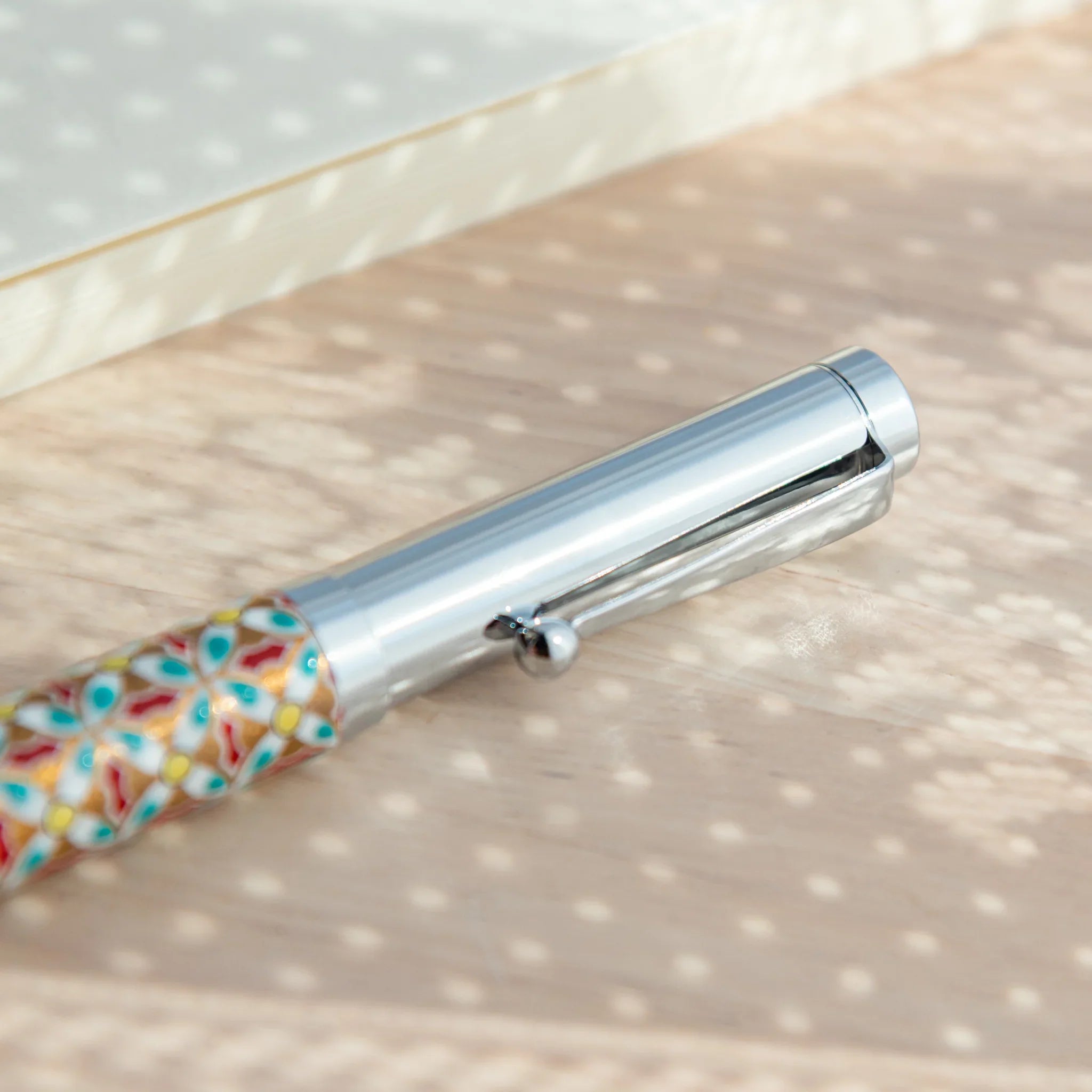 Komon Pattern Kutani Ceramic Ballpoint Pen