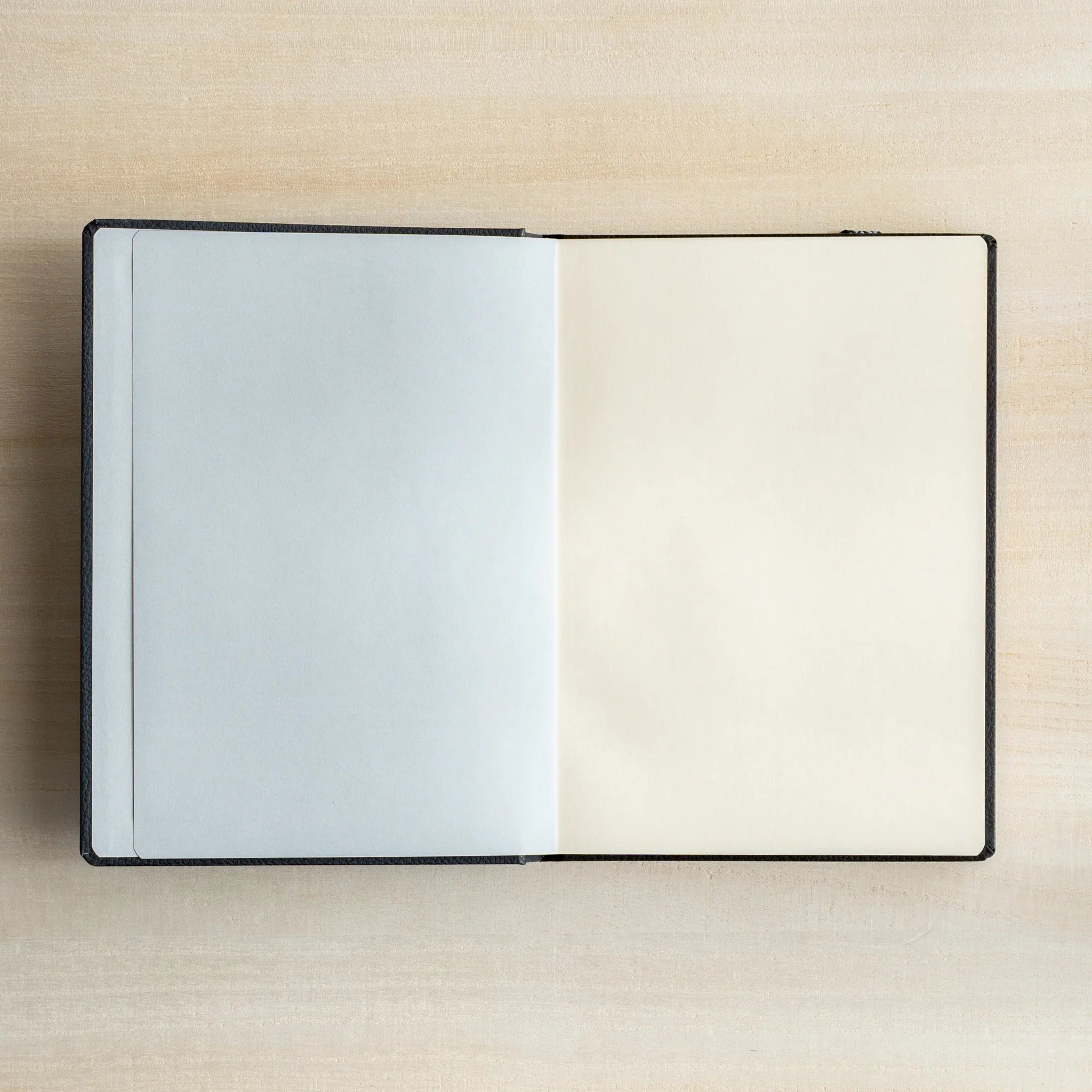 Life Noble A6 hardcover notebook featuring interior pages, closed front cover highlighting binding quality