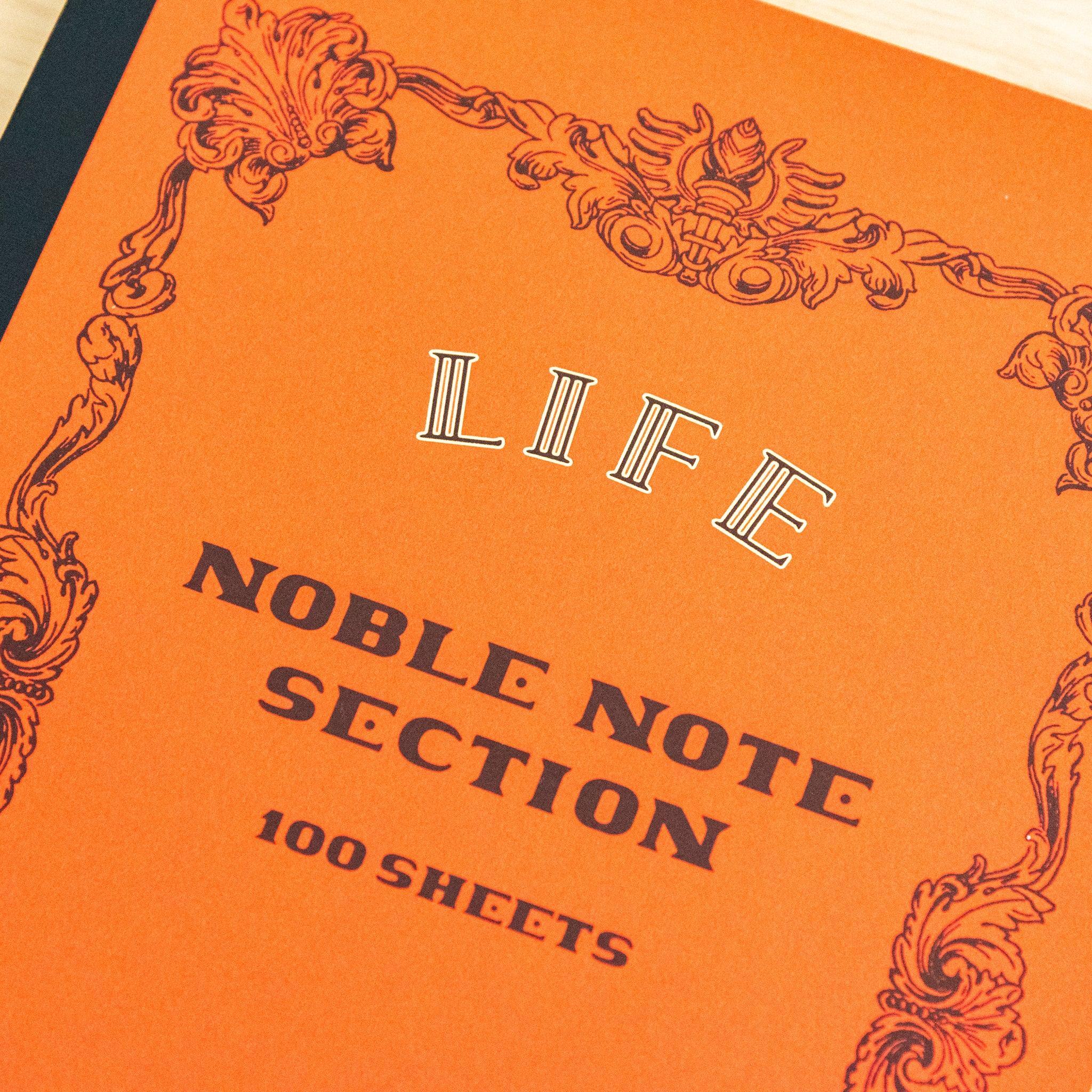 LIFE notebook refined noble quality with refined binding and smooth paper pages with traditional Japanese craftsmanship