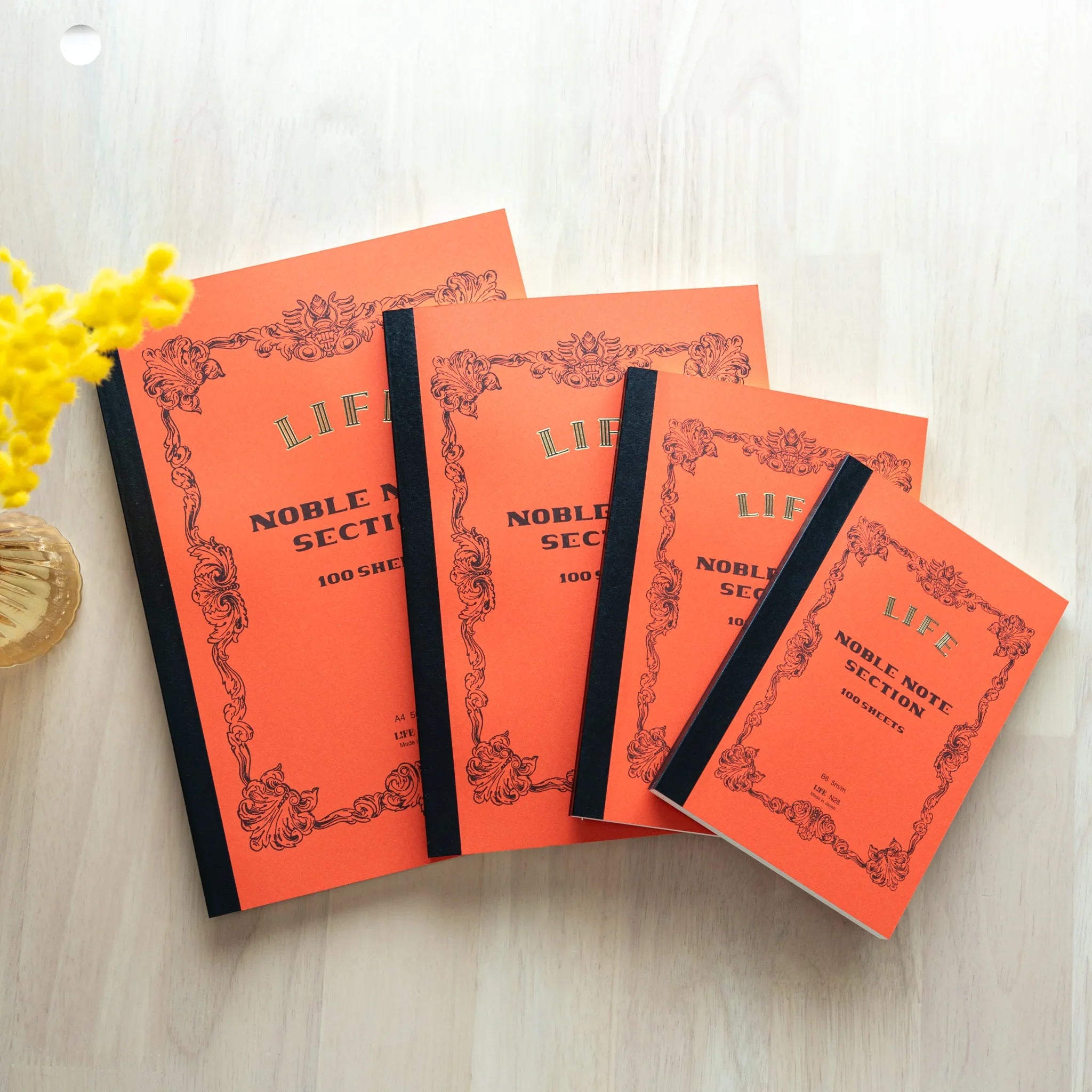 LIFE Noble notebook quality refined with binding and smooth paper pages with traditional Japanese craftsmanship