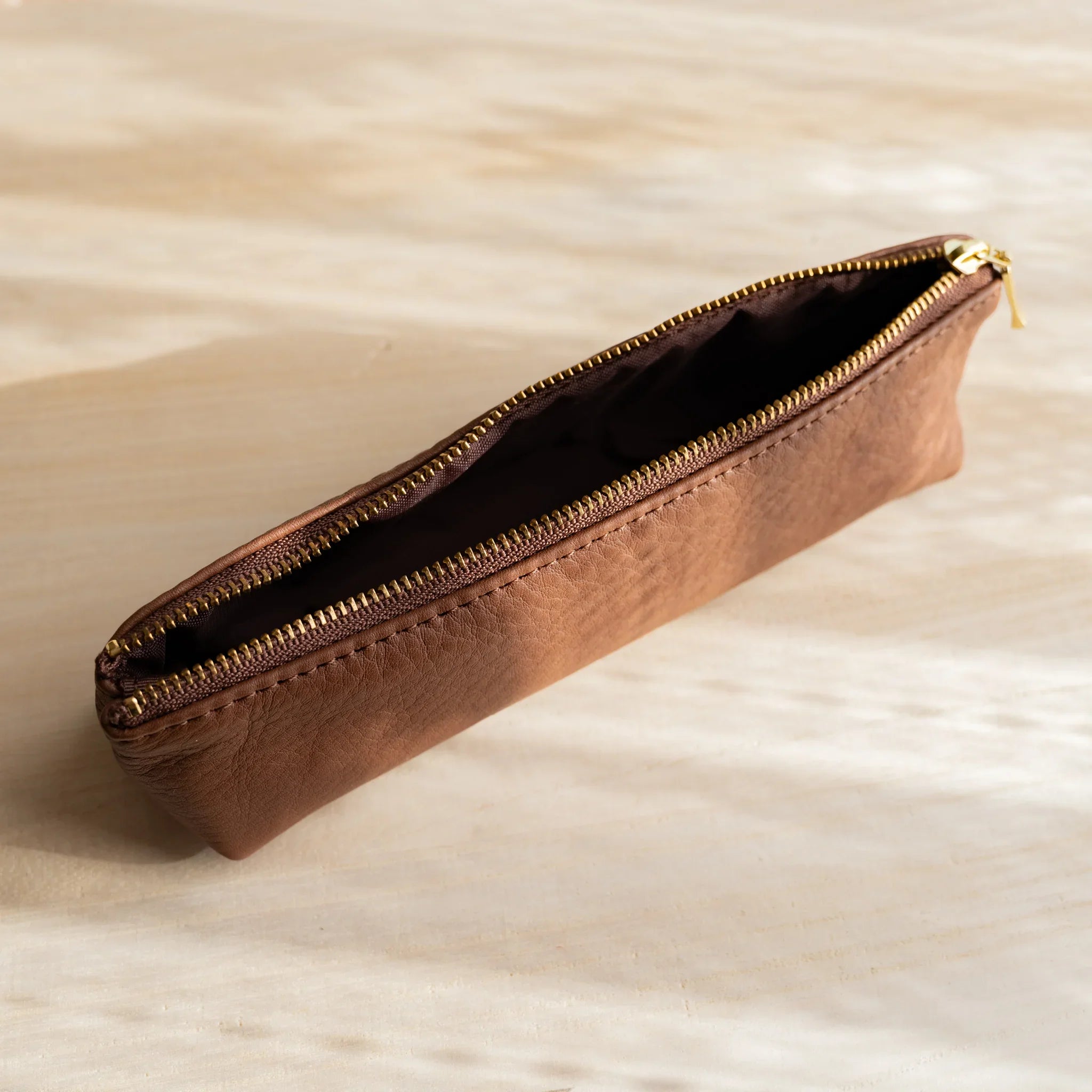 Life Steerhide Leather Pen Case – Brown