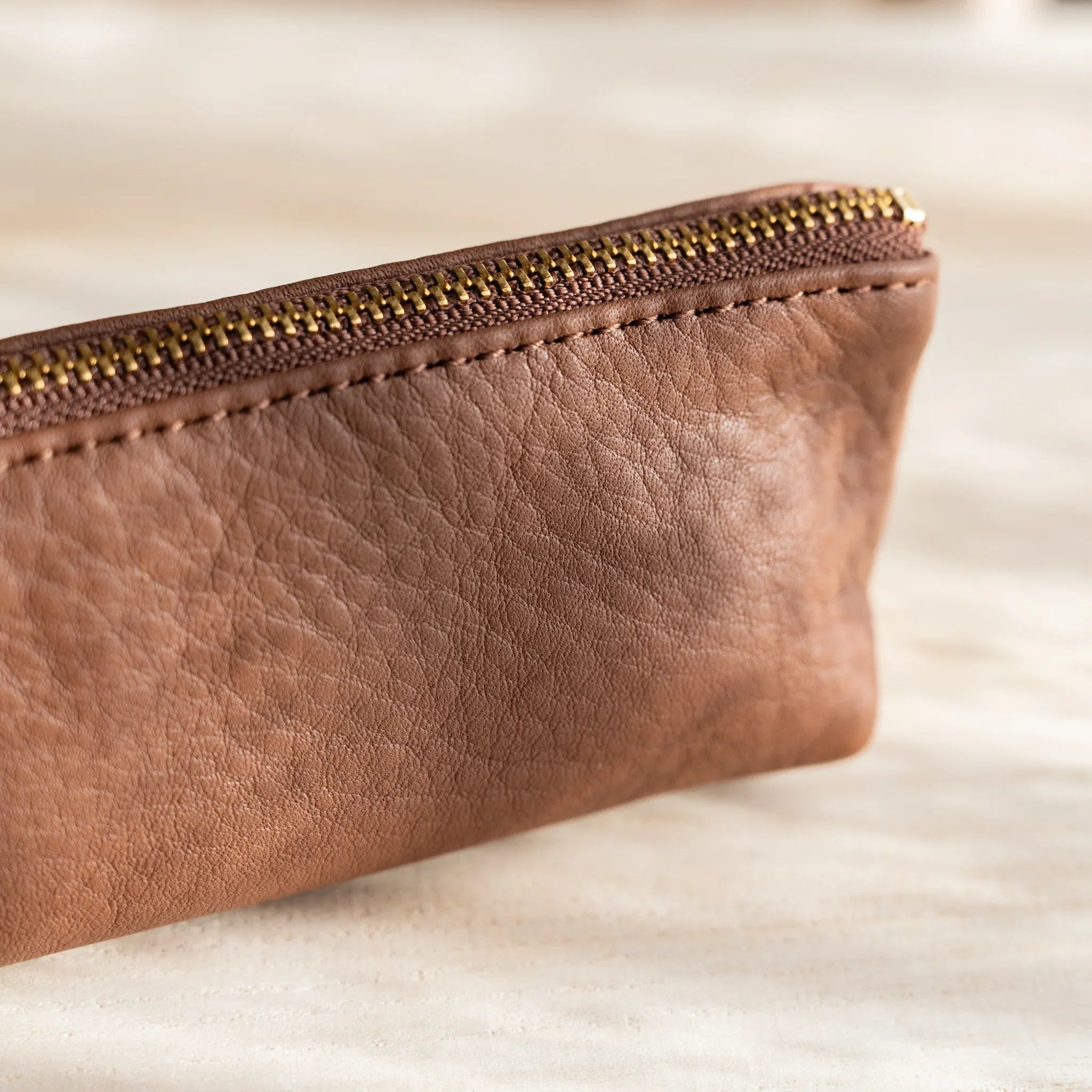 Life Steerhide Leather Pen Case – Brown