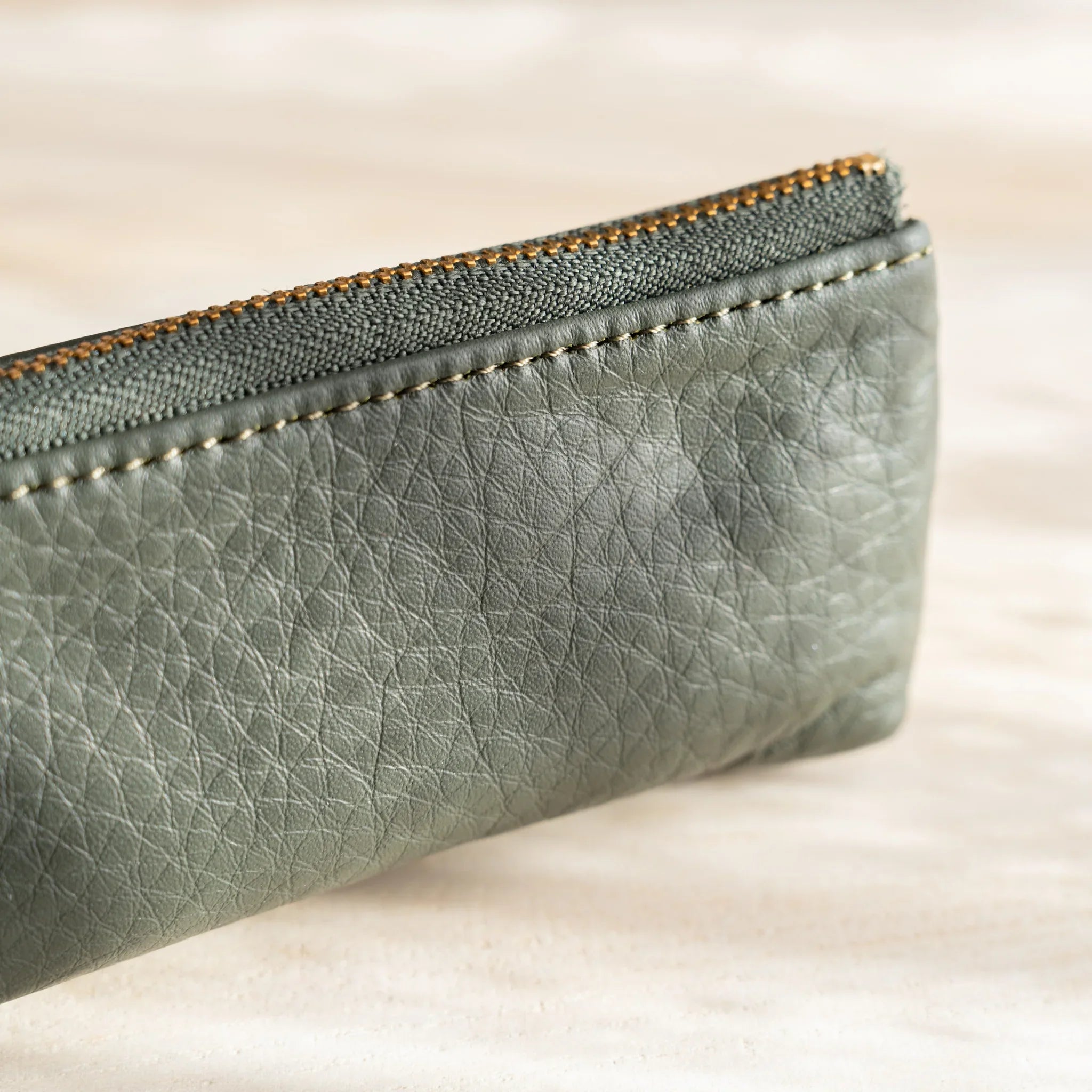 Top view of case showing zipper opening and closure design and features and features and features and features