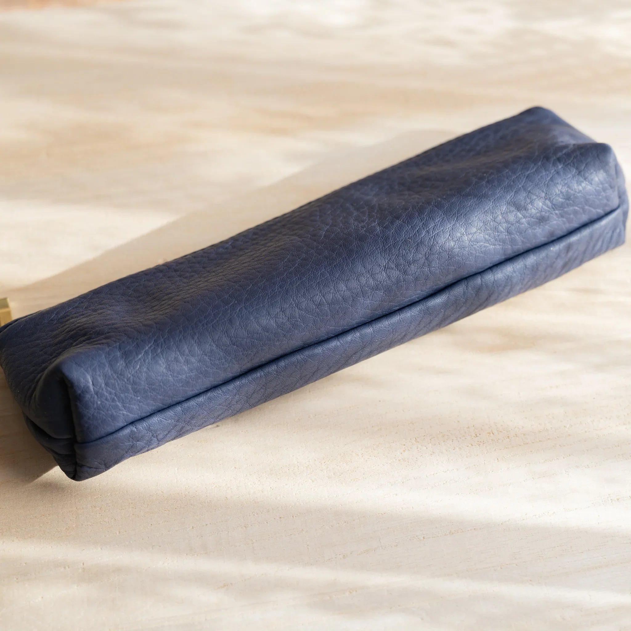 Navy case top view showing opening design and features and features and features and features and features