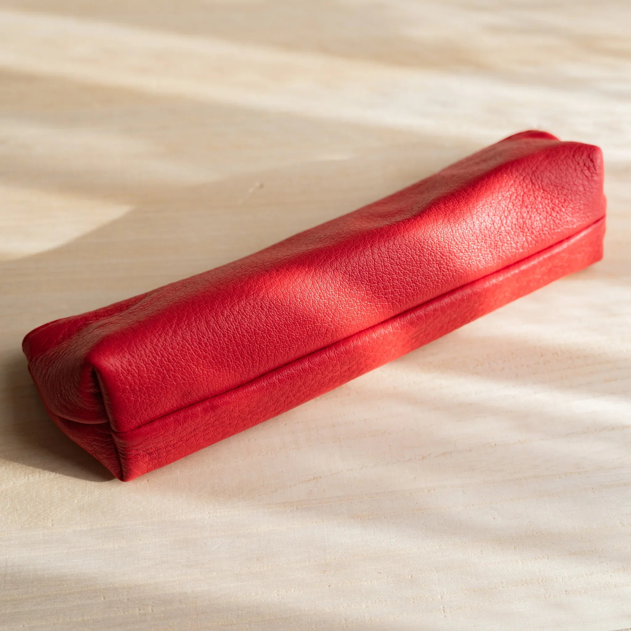 Life Steerhide Leather Pen Case – Red