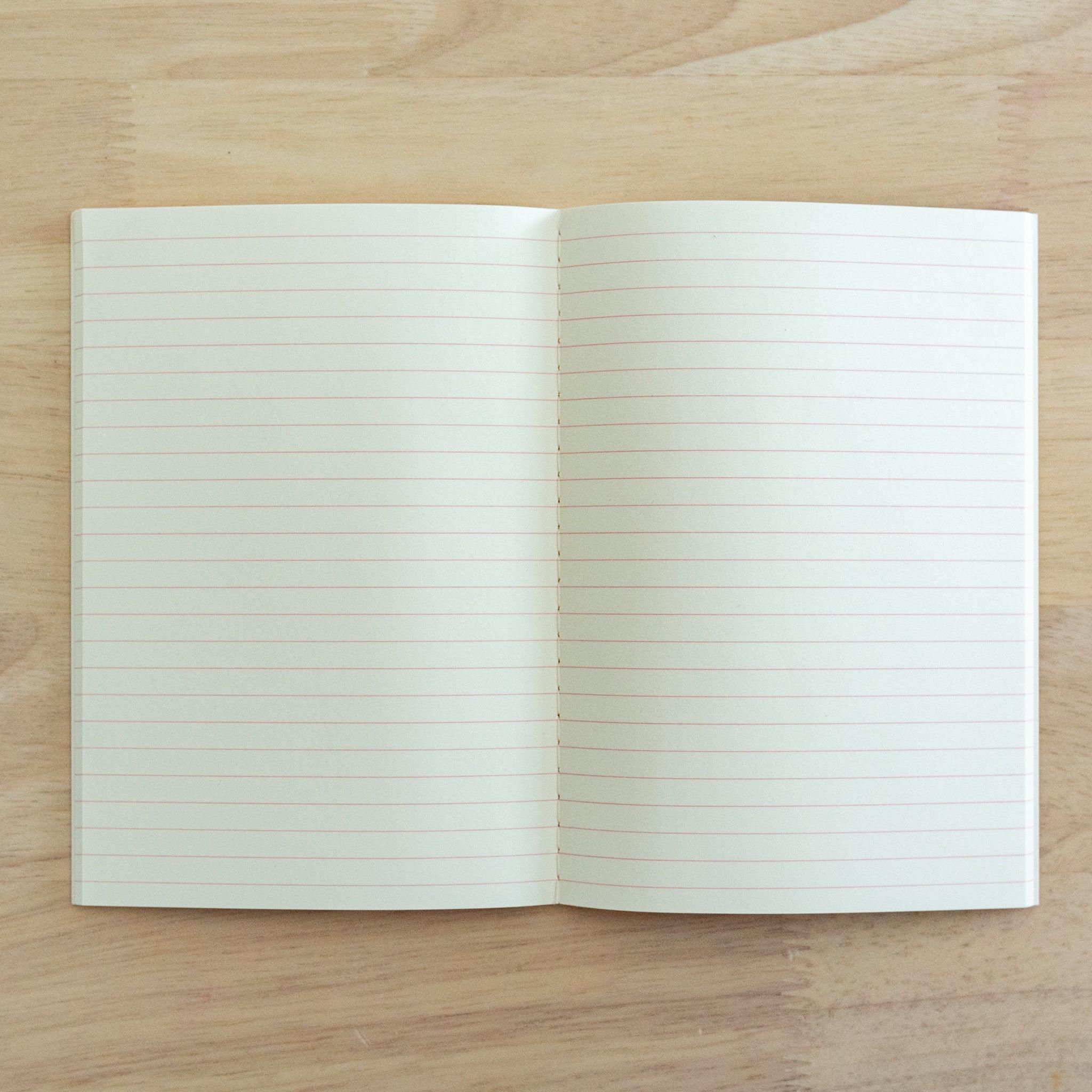 LIFE notebook Vermilion vibrant traditional red with quality binding and paper pages with traditional Japanese craftsmanship