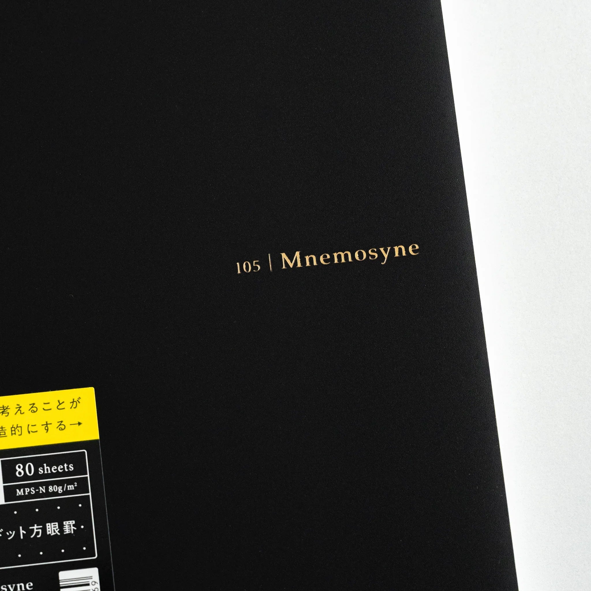 Maruman Mnemosyne notebook, full page showing dot grid detail and spacing, Japanese Maruman Mnemosyne A5 5mm dot grid