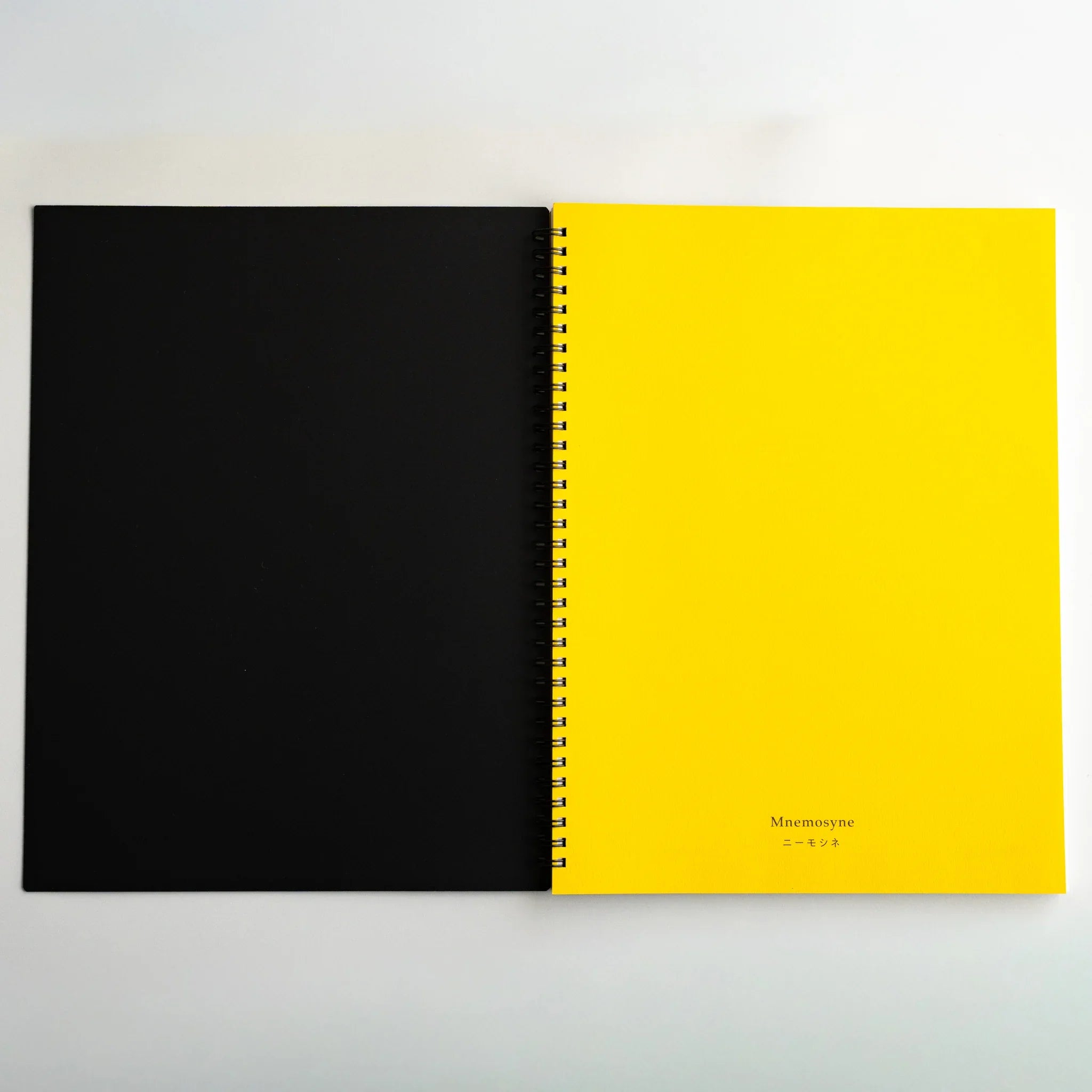 Maruman Mnemosyne notebook, detail showing ribbon bookmark, Maruman Mnemosyne Japan A5 dot grid notepad with perforated