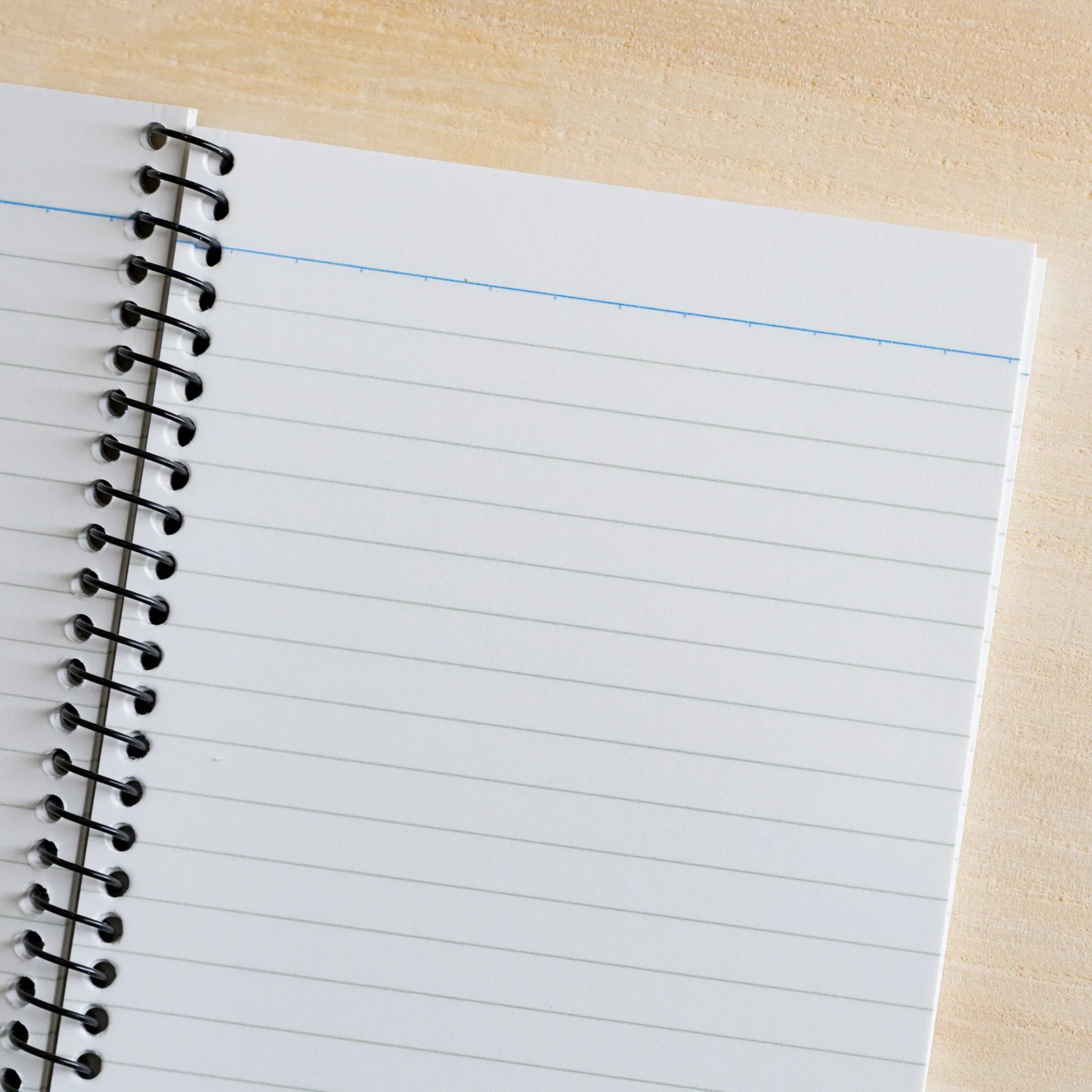 Maruman Zuan A6 notebook open showing ring bound pages and paper quality inside