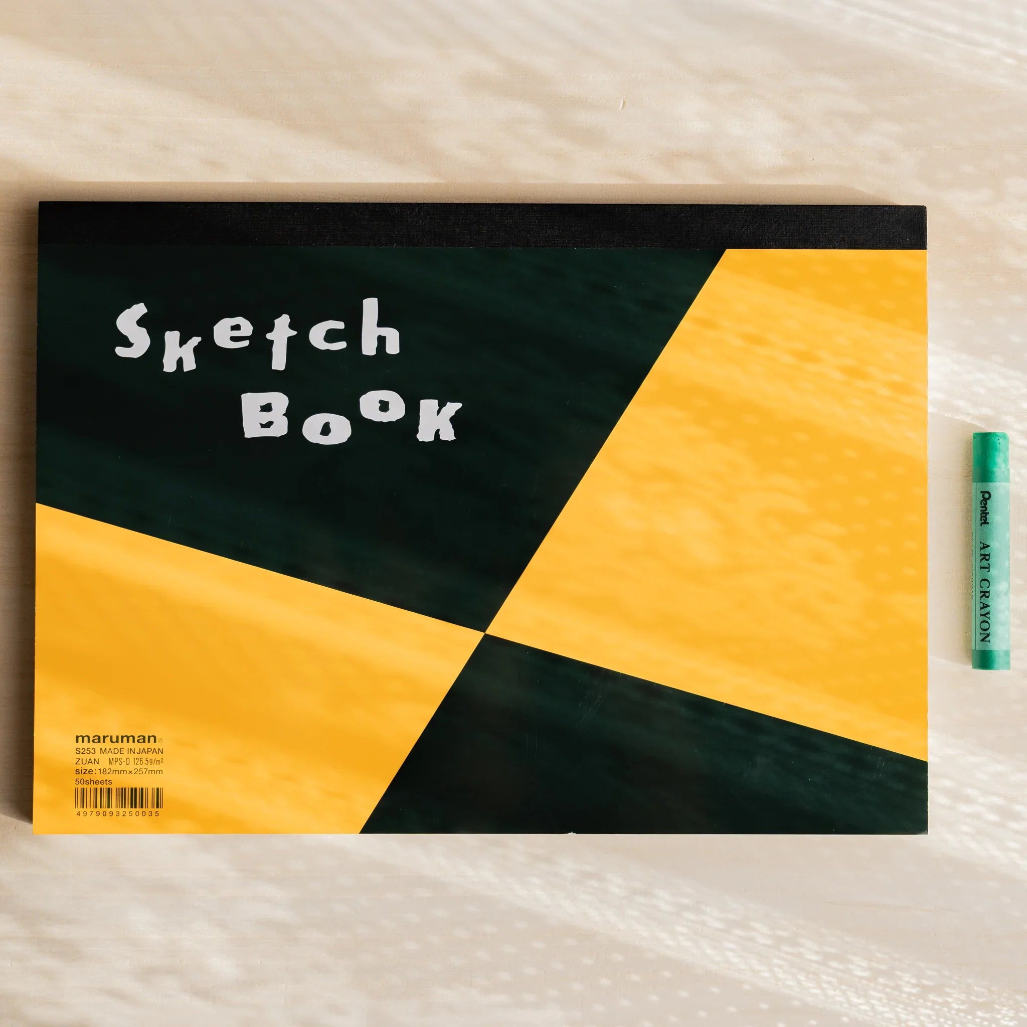 Maruman Zuan sketch pad, spread showing sketch paper composition, Japanese stationery product with quality design and